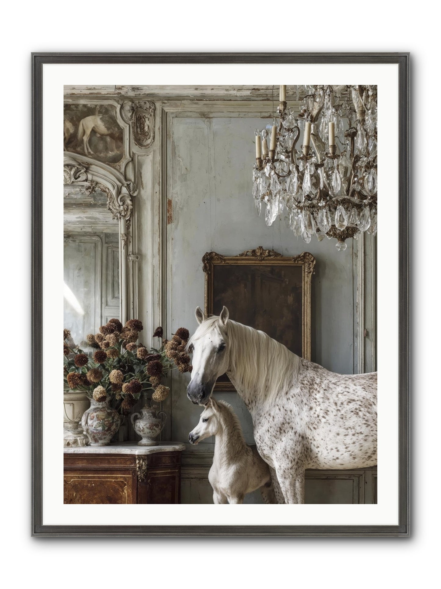 The Diminutive Duchess Framed Print - Slimwoods Black/Silver 30x40