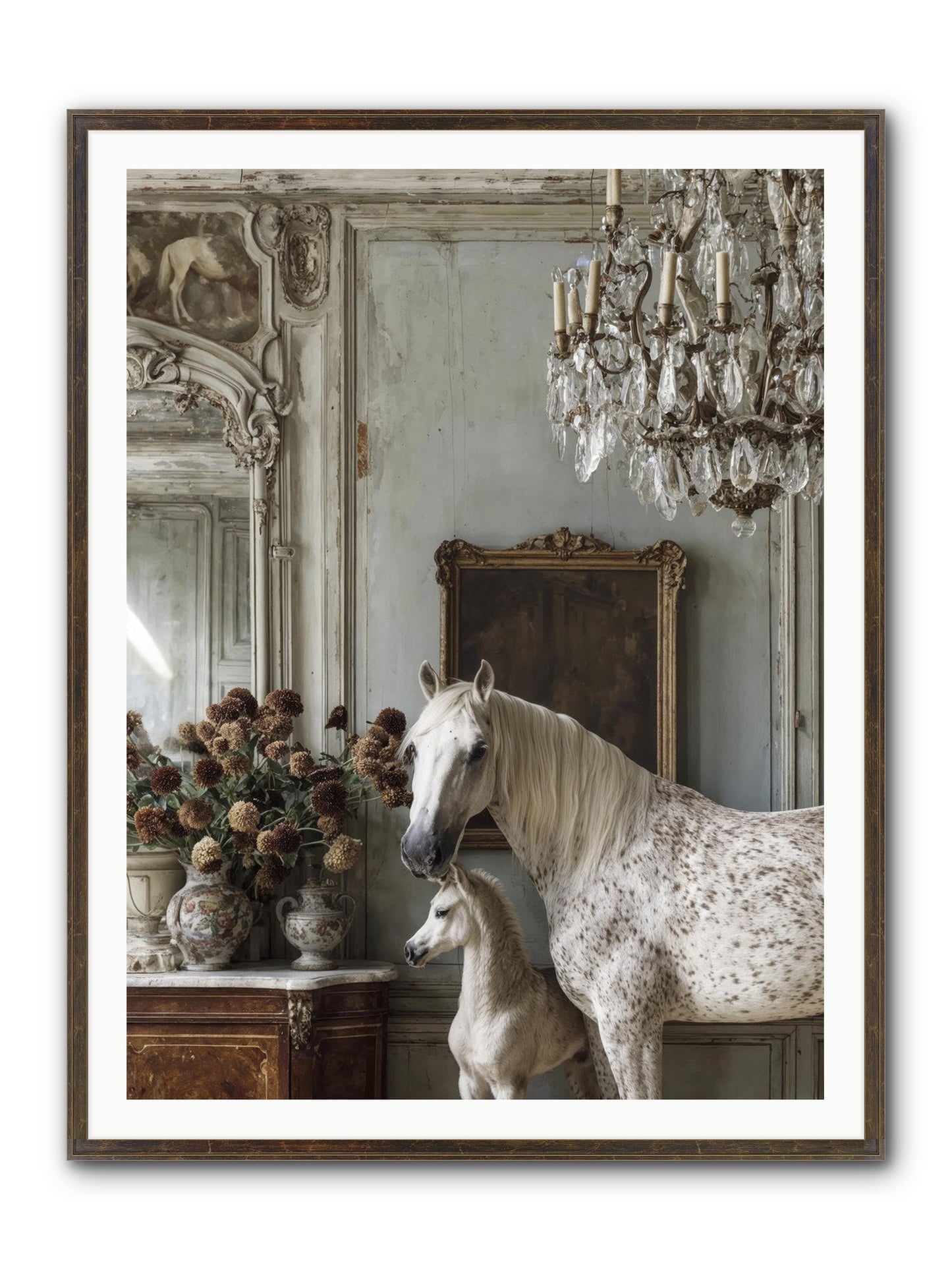 The Diminutive Duchess Framed Print - Slimwoods Black/Gold 36x48