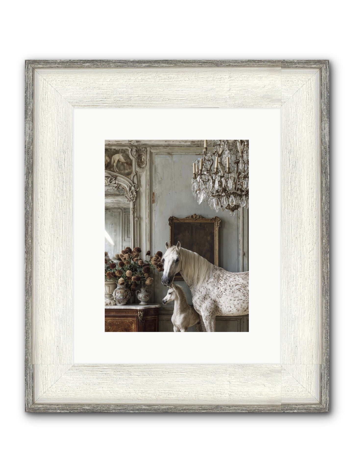 The Diminutive Duchess Framed Print - Driftwood White 9x12