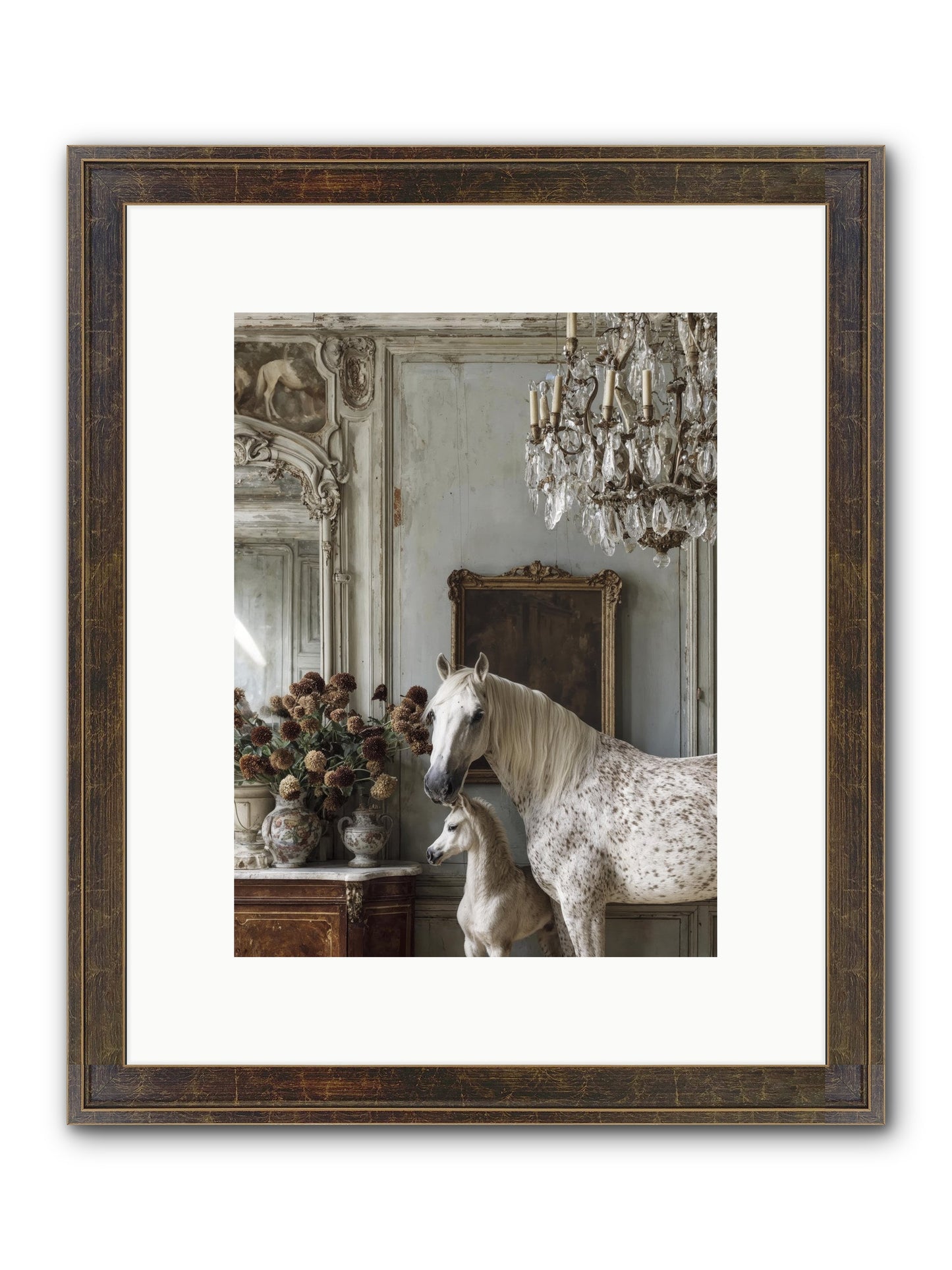 The Diminutive Duchess Framed Print - Slimwoods Black/Gold 9x12
