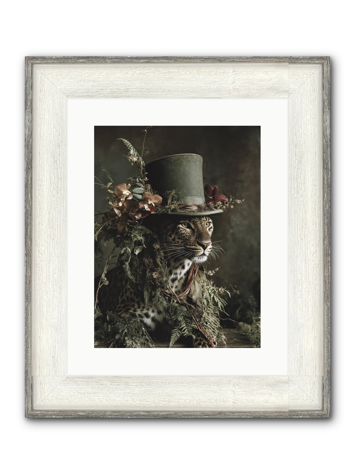 The Divine Manor Framed Print - Driftwood White 12x16