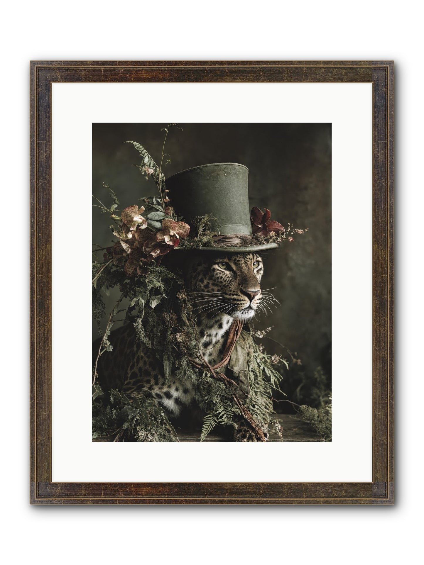 The Divine Manor Framed Print - Slimwoods Black/Gold 12x16