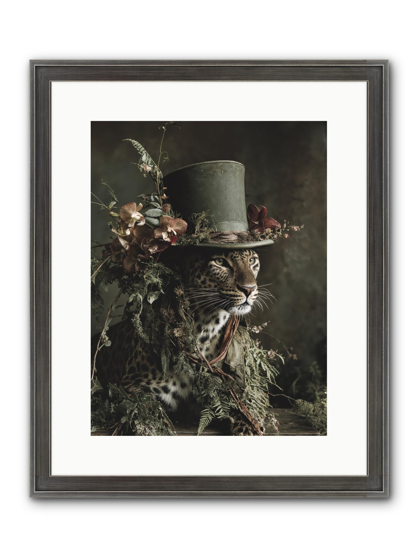 The Divine Manor Framed Print - Slimwoods Black/Silver 12x16