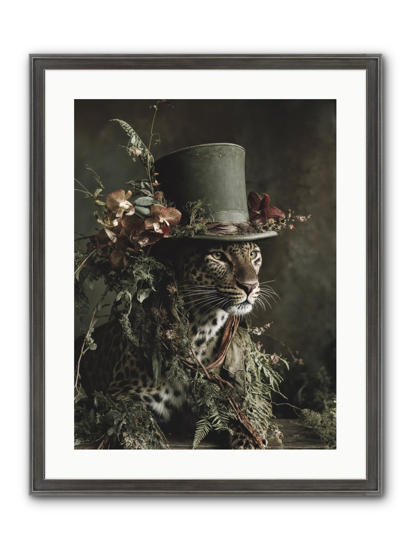 The Divine Manor Framed Print - Slimwoods Black/Silver 18x24