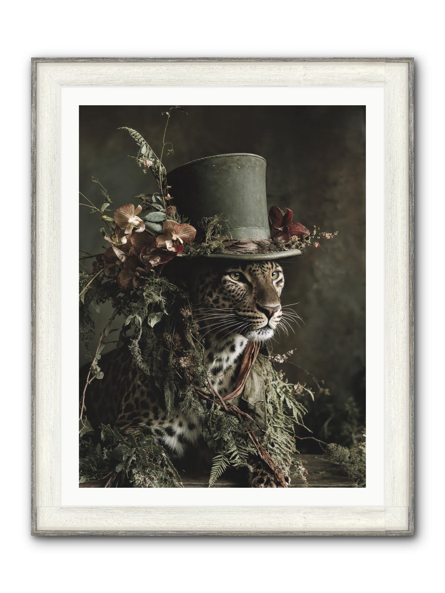 The Divine Manor Framed Print - Driftwood White 30x40