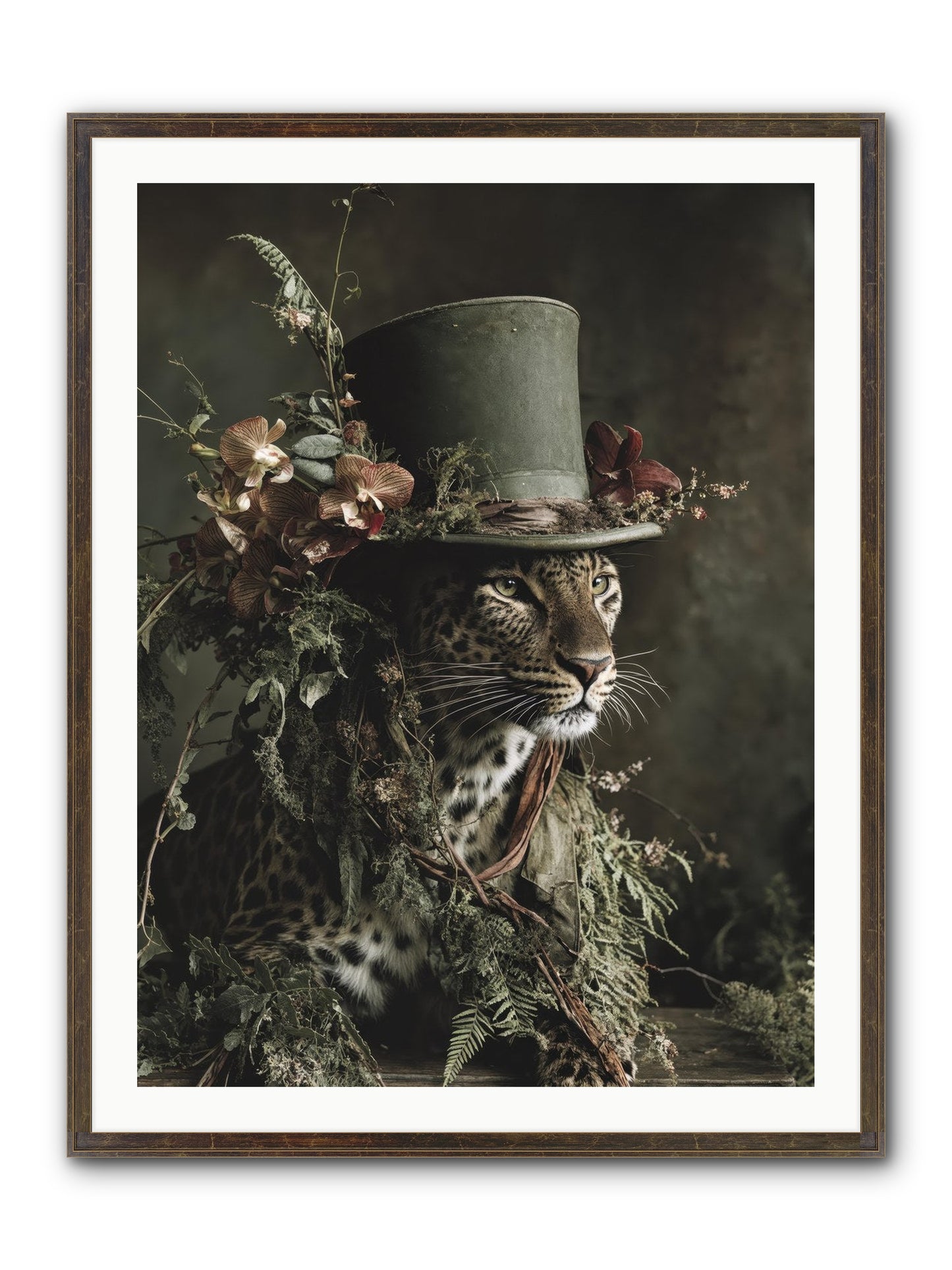 The Divine Manor Framed Print - Slimwoods Black/Gold 30x40