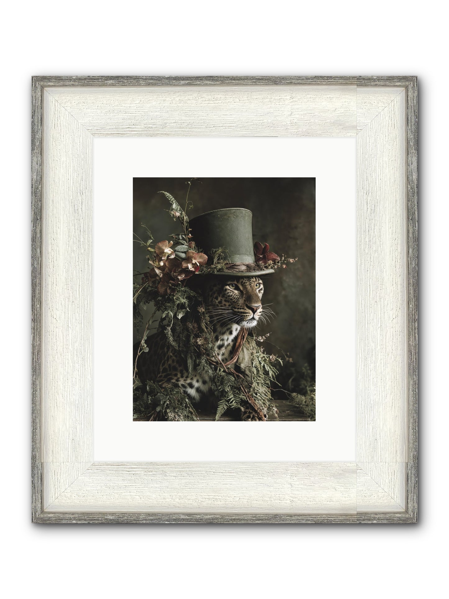 The Divine Manor Framed Print - Driftwood White 9x12