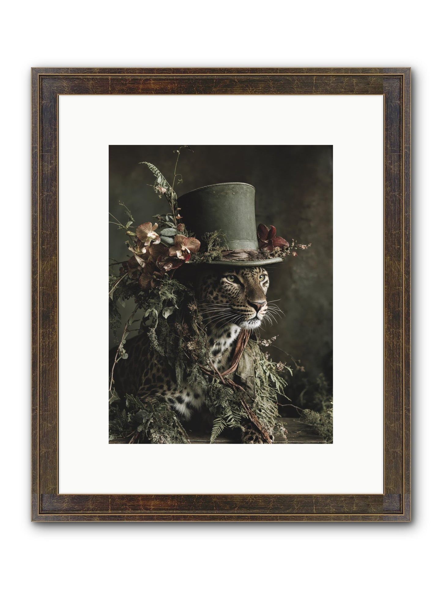 The Divine Manor Framed Print - Slimwoods Black/Gold 9x12