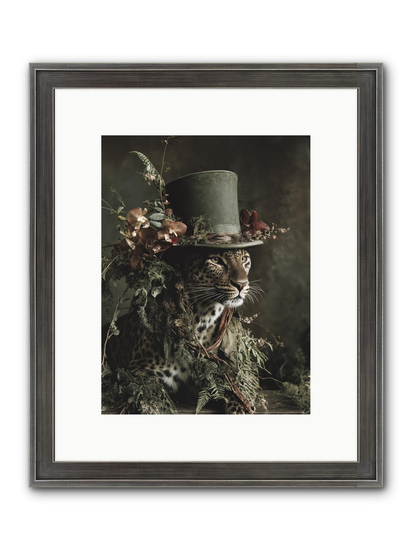 The Divine Manor Framed Print - Slimwoods Black/Silver 9x12