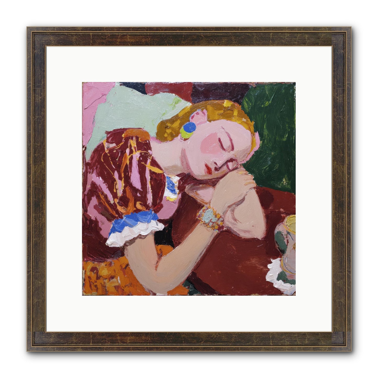 The Dream Framed Print - Slimwoods Black/Gold 12x12