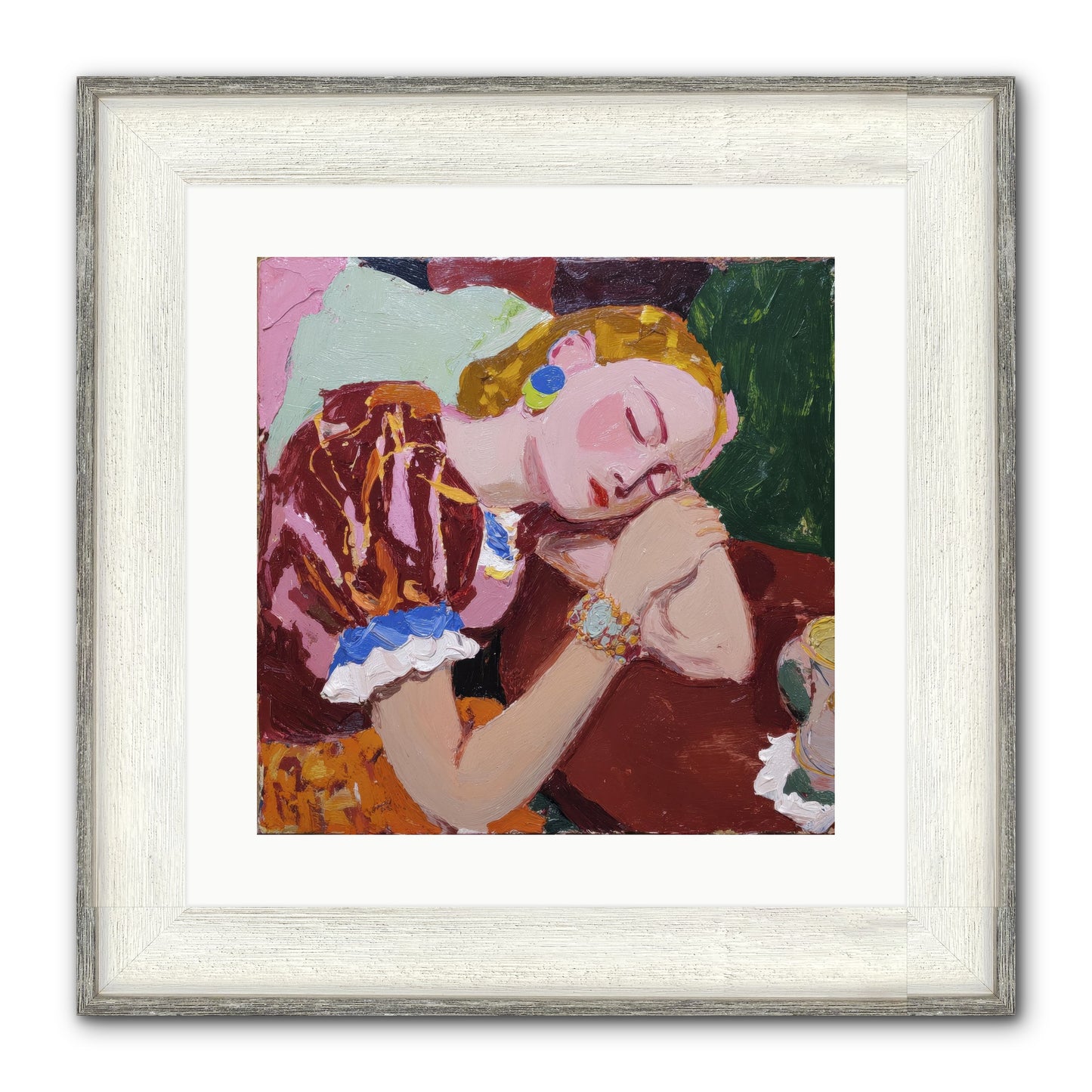 The Dream Framed Print - Driftwood White 16x16