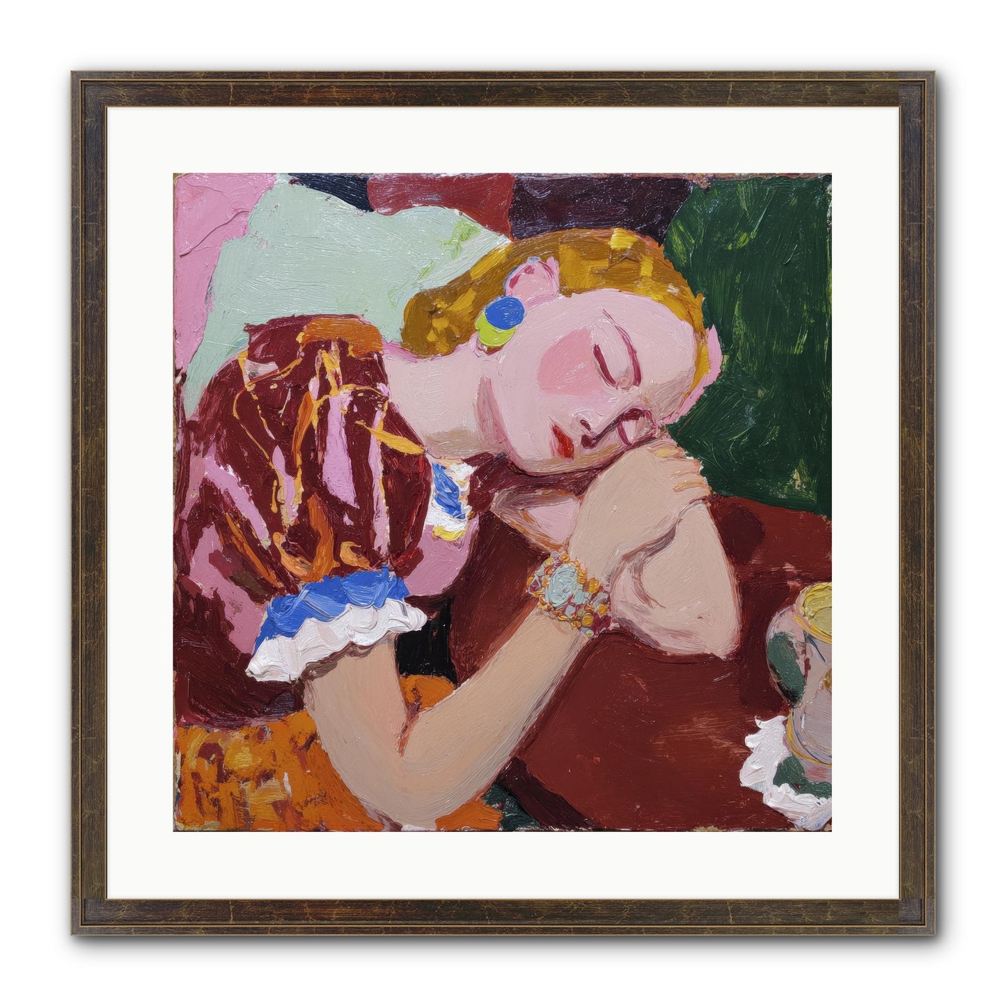 The Dream Framed Print - Slimwoods Black/Gold 20x20