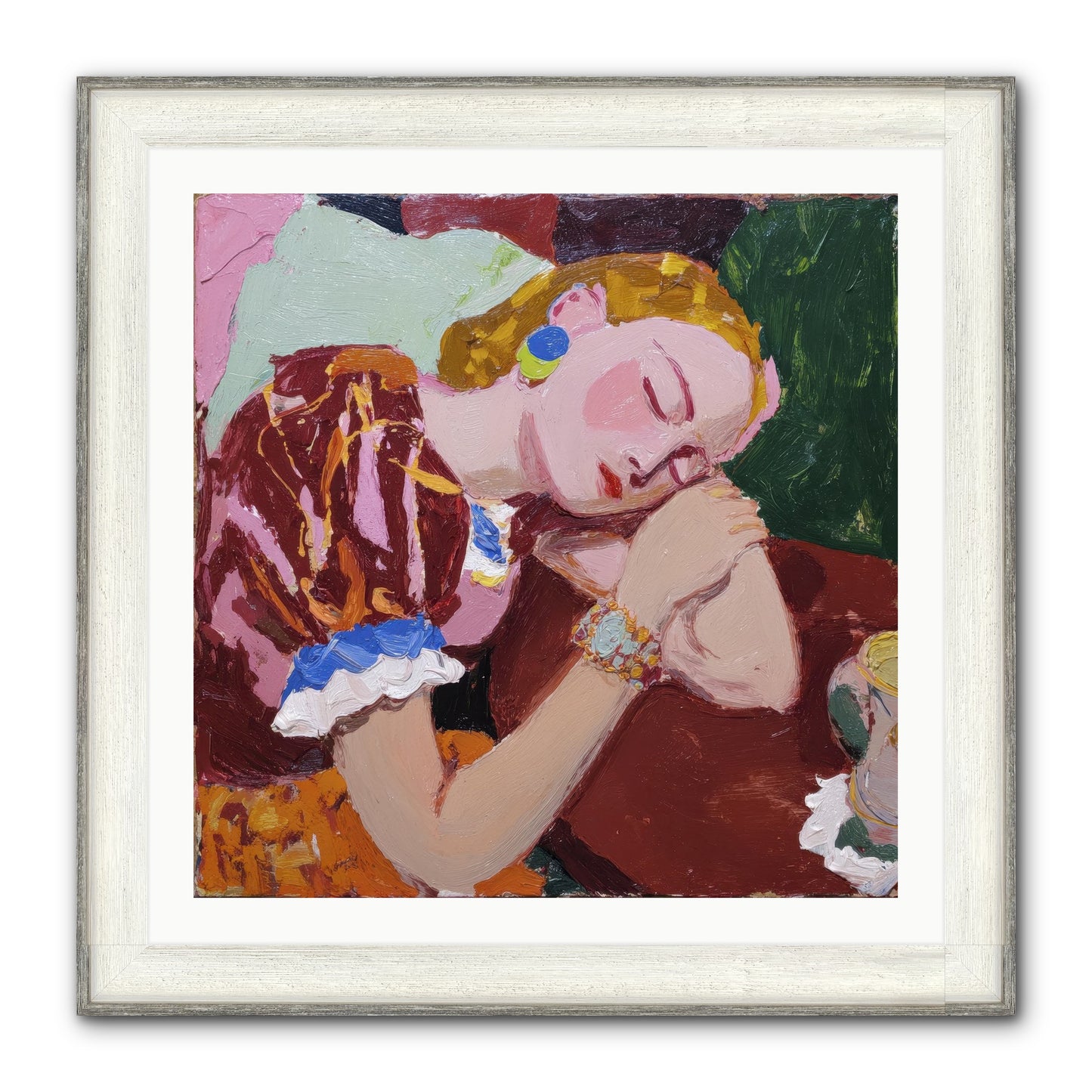 The Dream Framed Print - Driftwood White 30x30