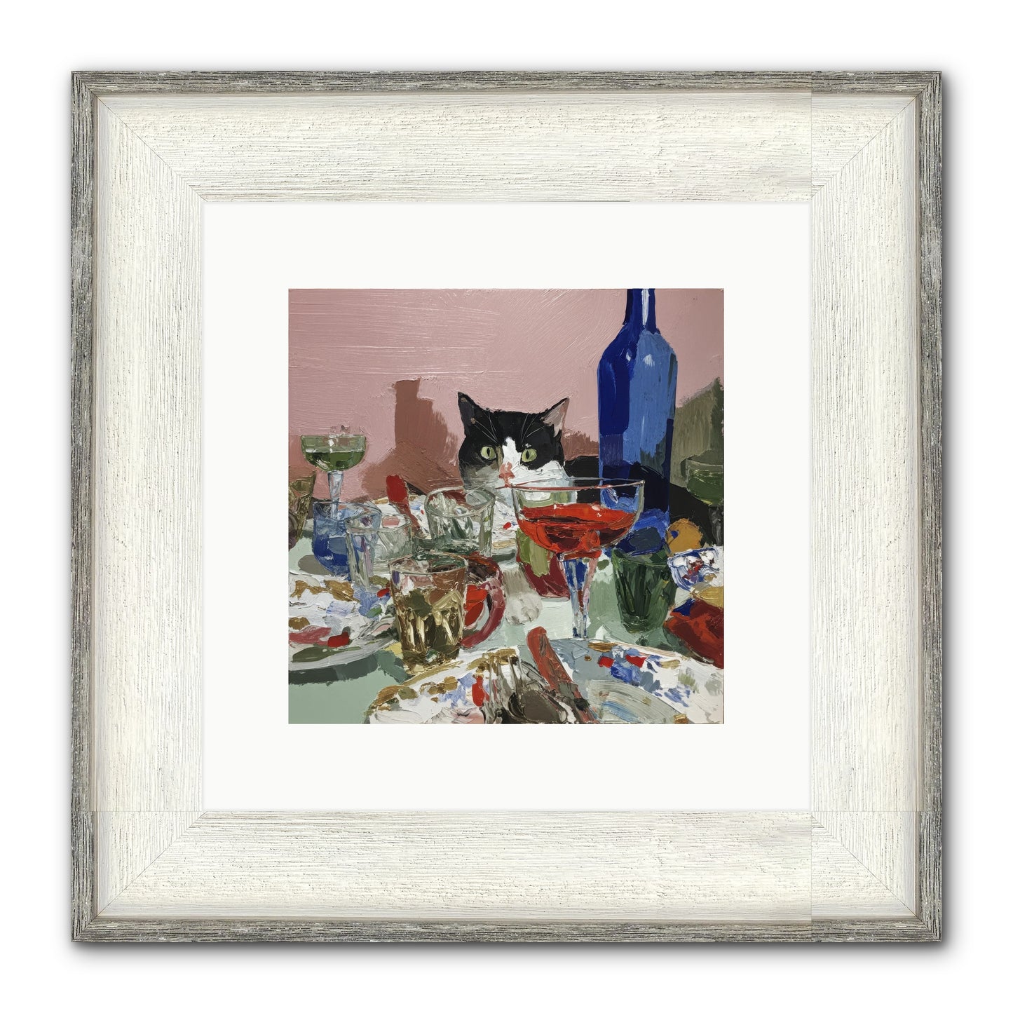 The Dreamer Framed Print - Driftwood White 10x10