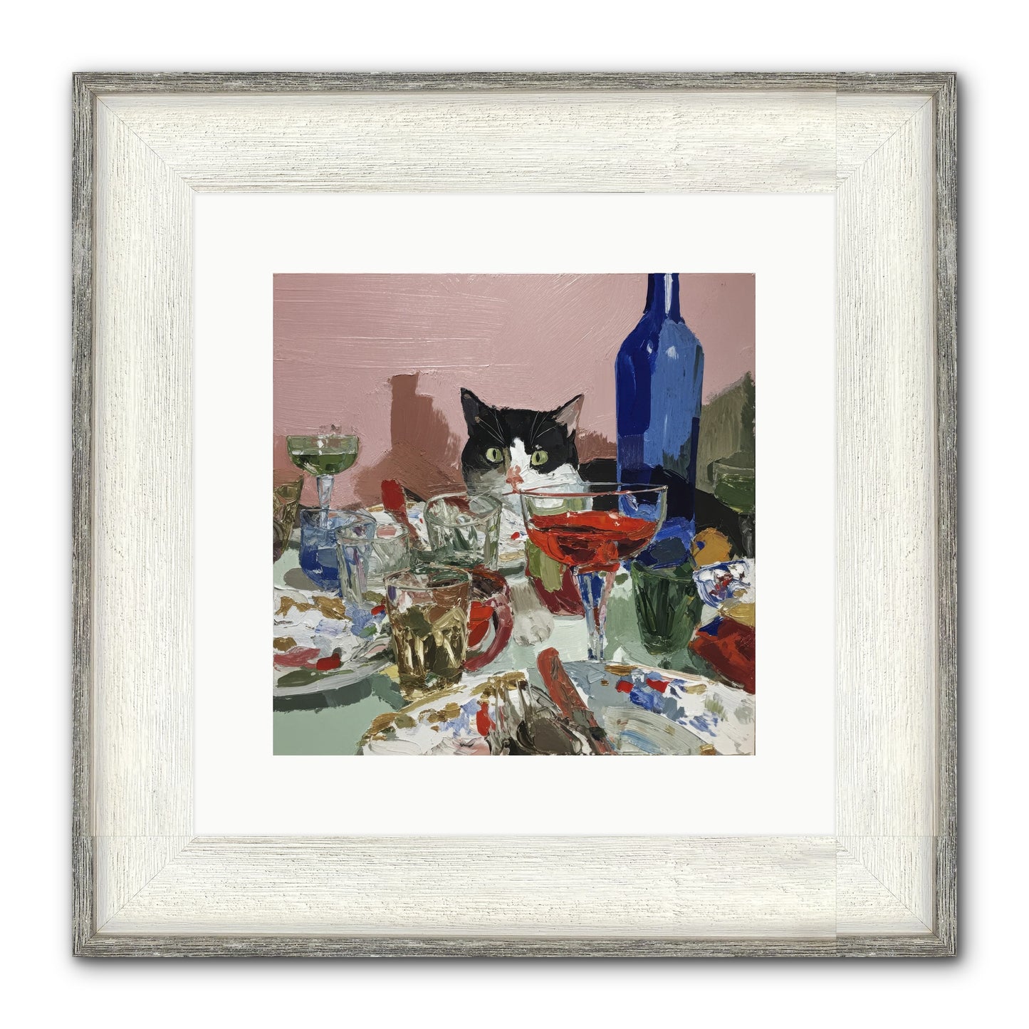 The Dreamer Framed Print - Driftwood White 12x12