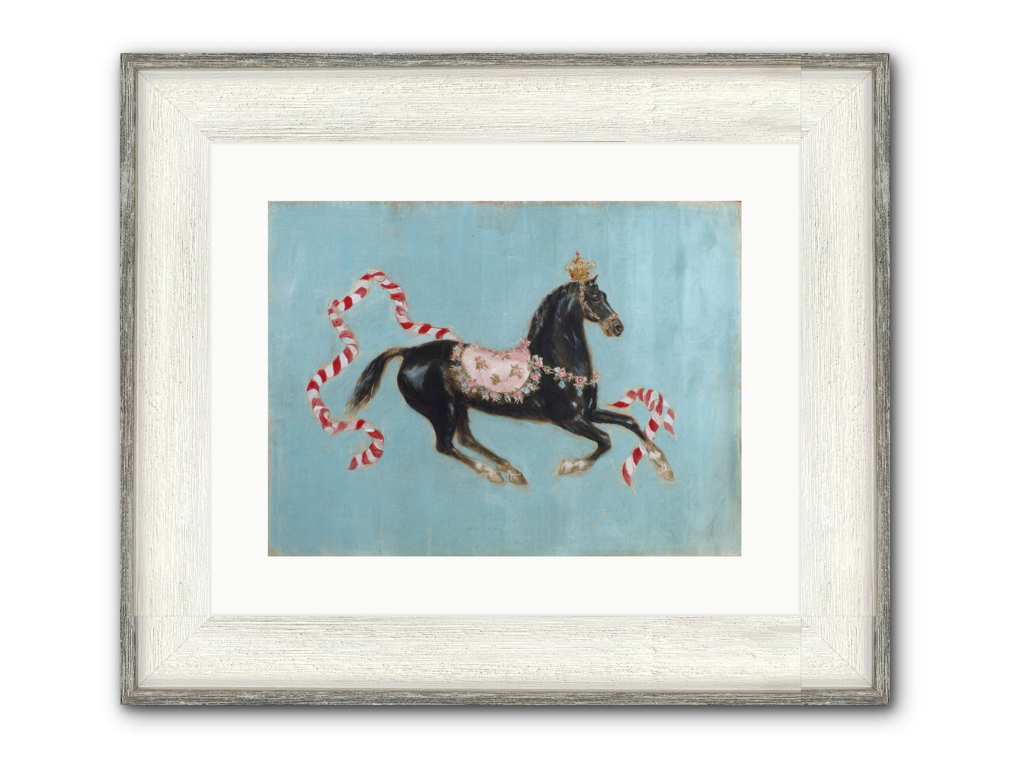 The Duchess Sleeps In Silk Paint Framed Print - Driftwood White 16x12