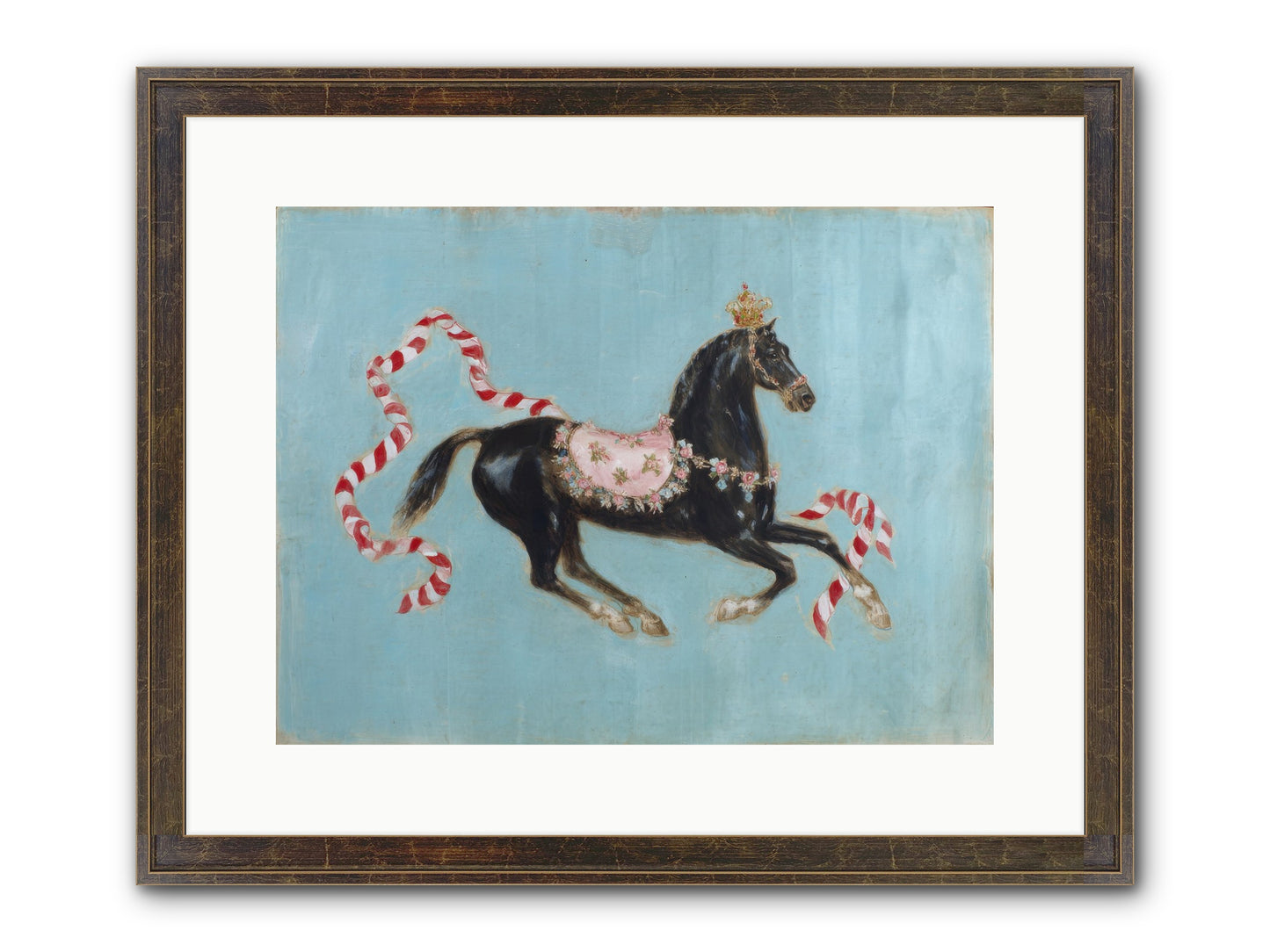 The Duchess Sleeps In Silk Paint Framed Print - Slimwoods Black/Gold 16x12