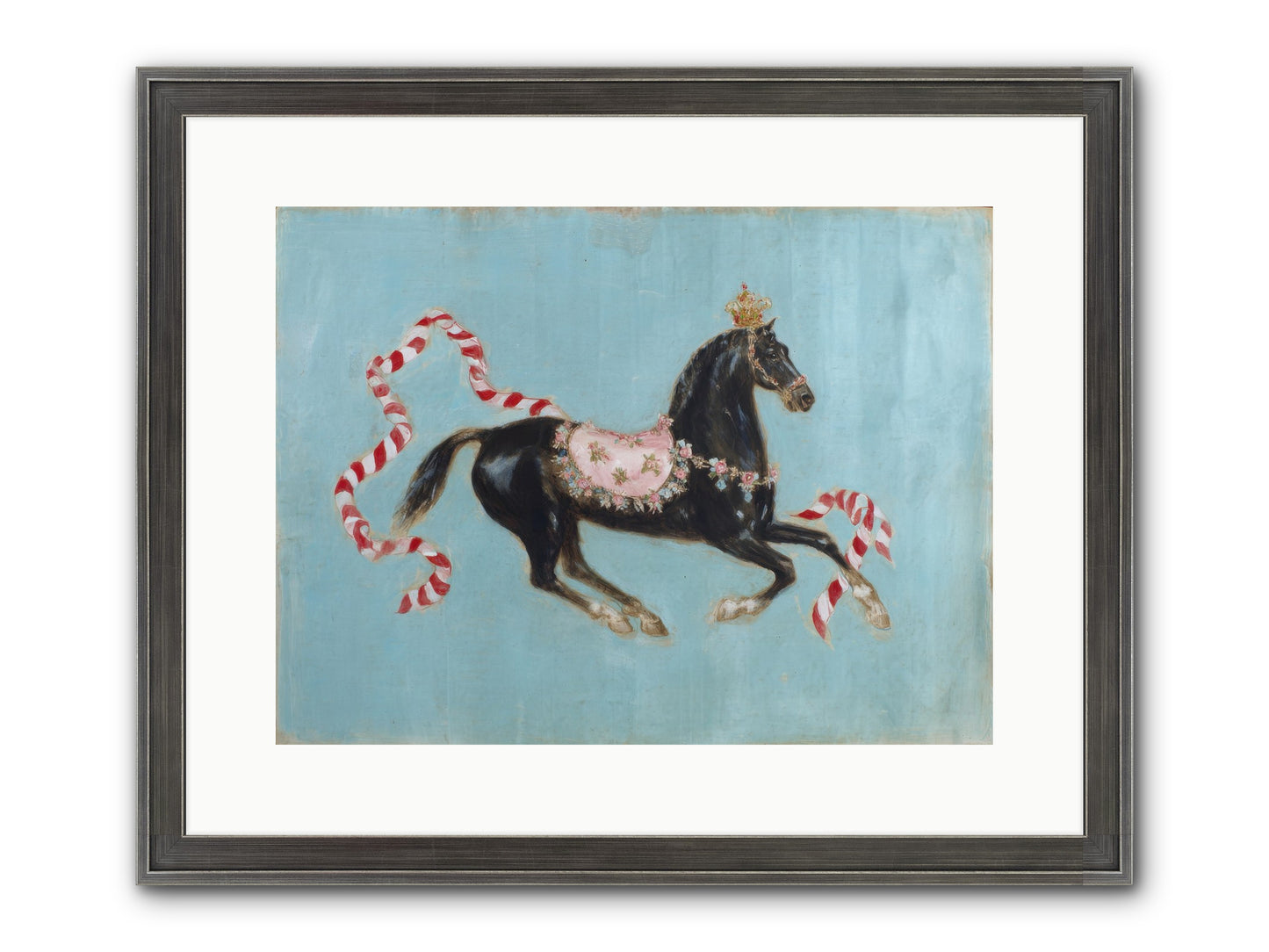 The Duchess Sleeps In Silk Paint Framed Print - Slimwoods Black/Silver 16x12