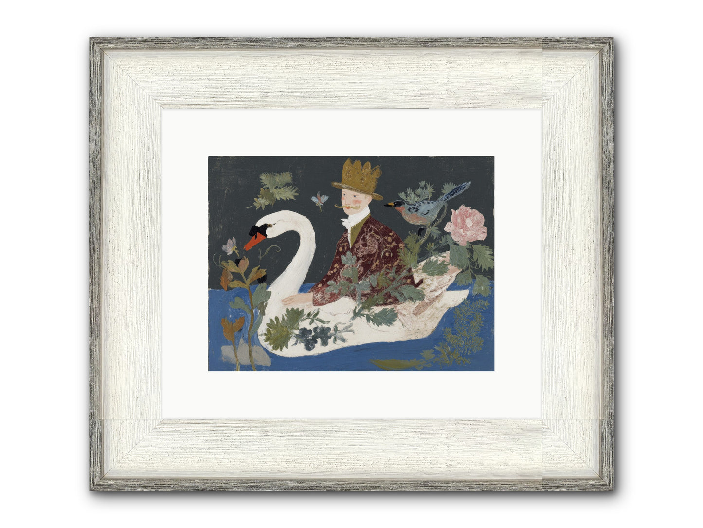 The Duke Who Sailed On Dreams Framed Print - Driftwood White 12x9