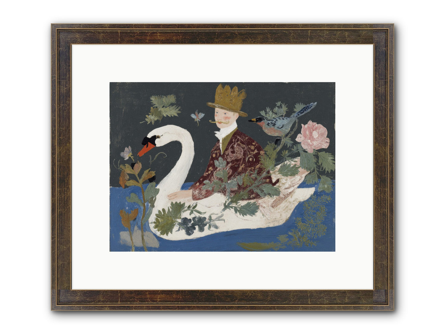 The Duke Who Sailed On Dreams Framed Print - Slimwoods Black/Gold 12x9