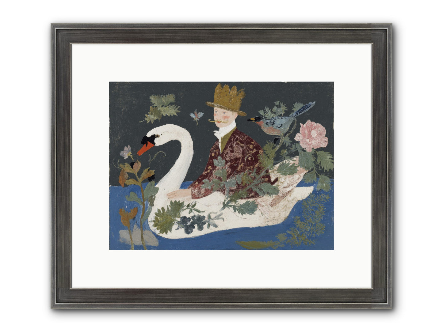 The Duke Who Sailed On Dreams Framed Print - Slimwoods Black/Silver 12x9