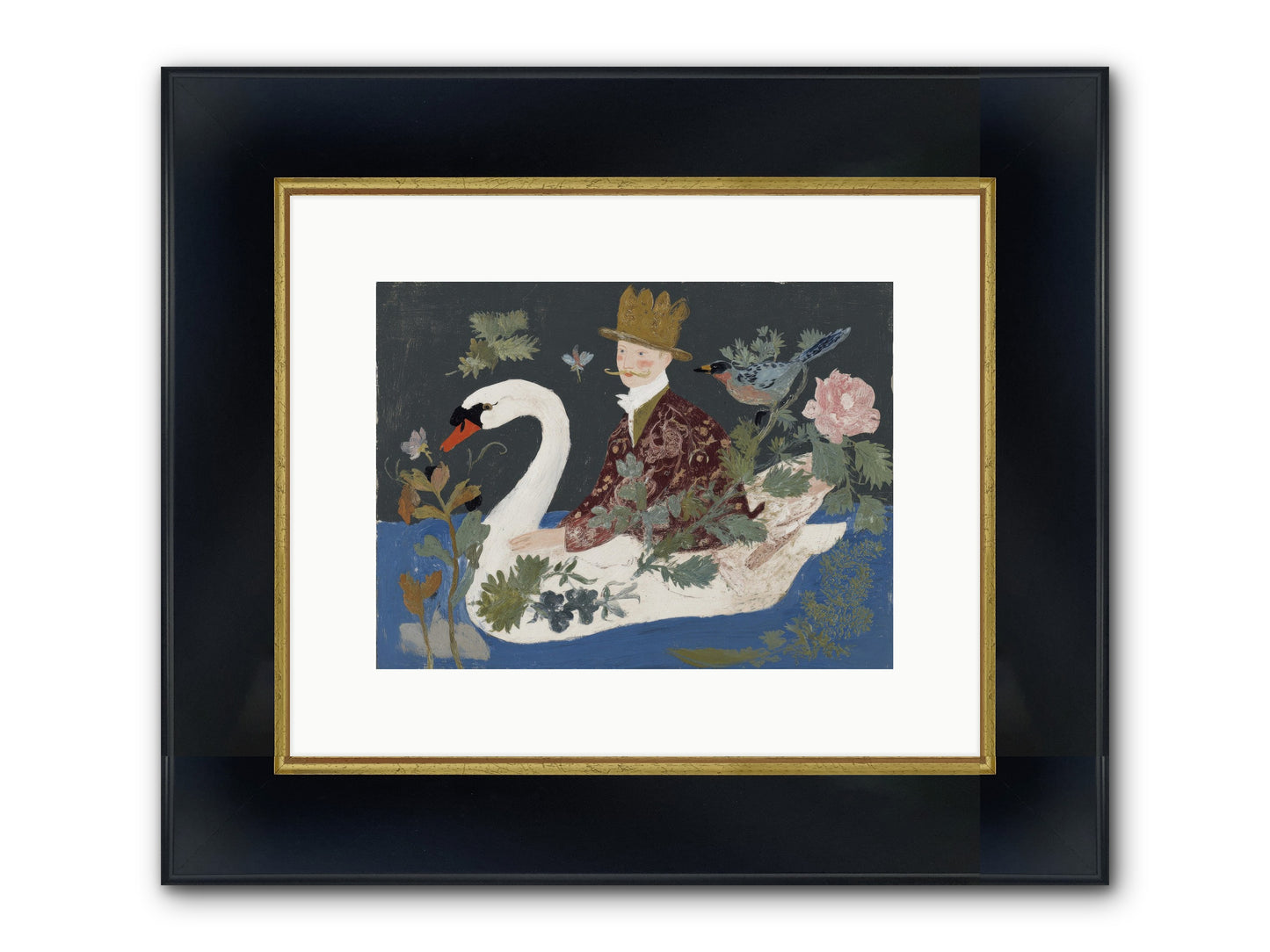 The Duke Who Sailed On Dreams Framed Print - Wide Black w/Gold 12x9