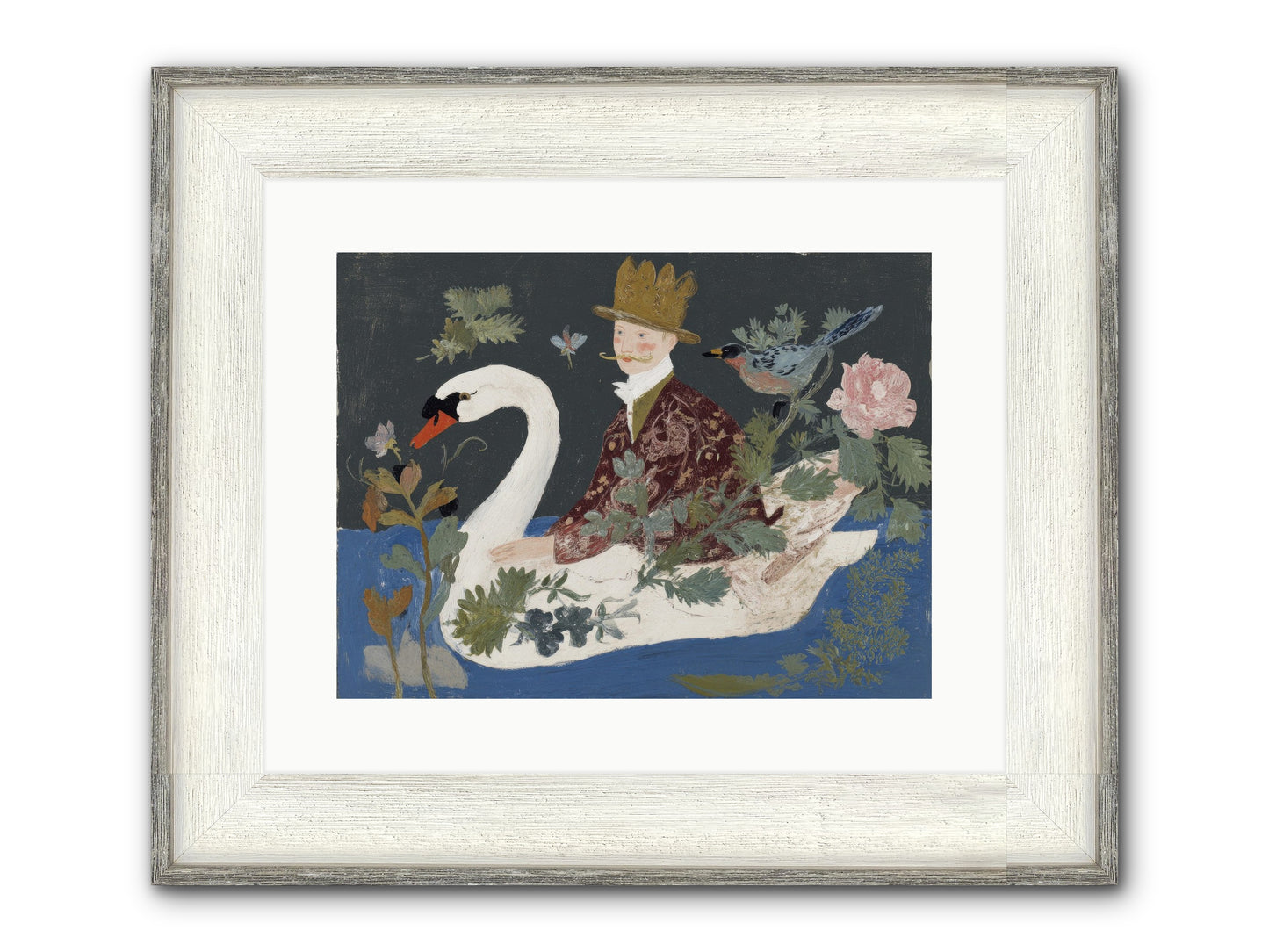 The Duke Who Sailed On Dreams Framed Print - Driftwood White 16x12