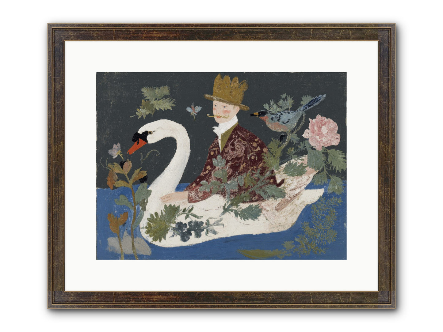 The Duke Who Sailed On Dreams Framed Print - Slimwoods Black/Gold 16x12