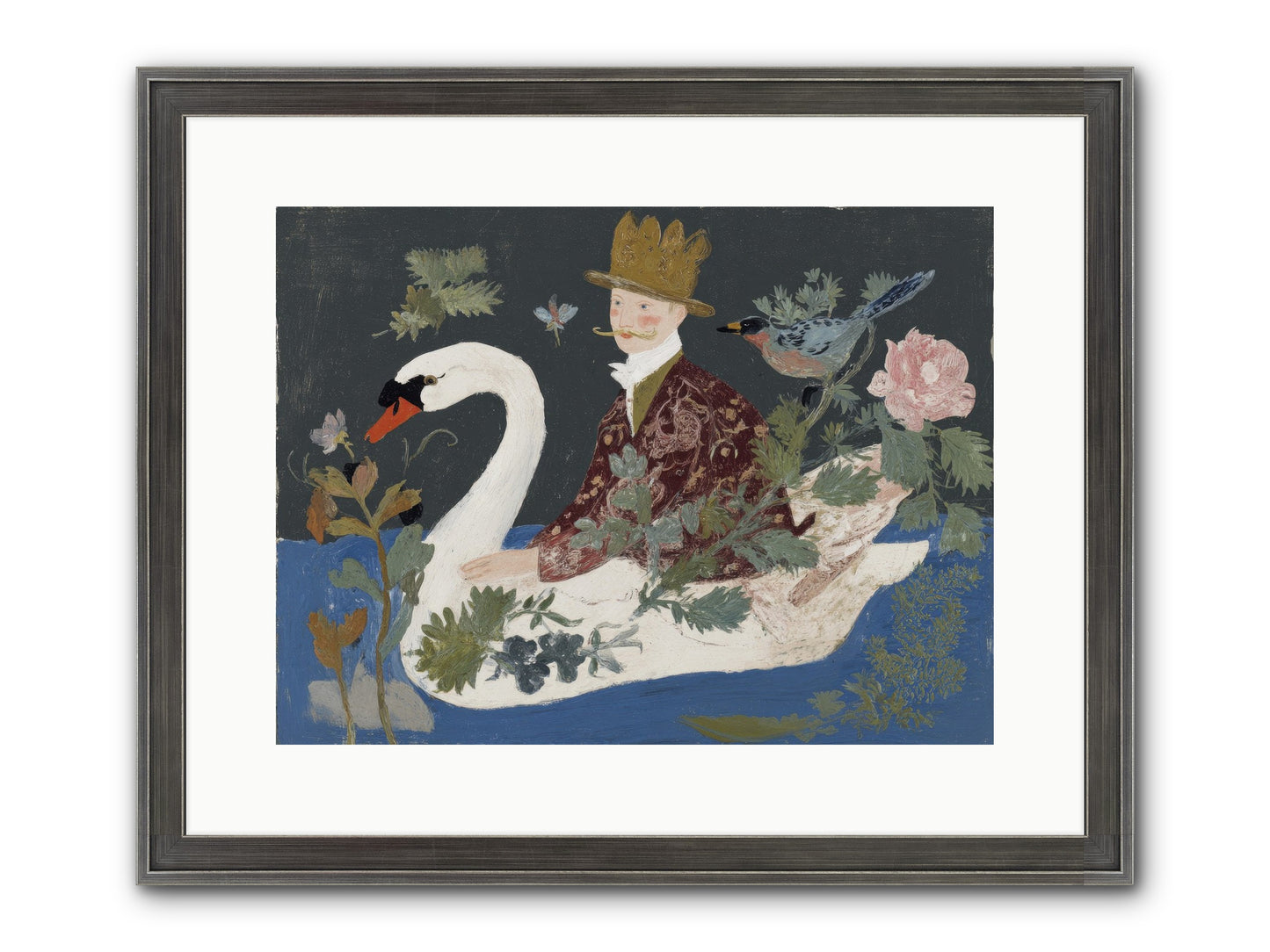 The Duke Who Sailed On Dreams Framed Print - Slimwoods Black/Silver 16x12