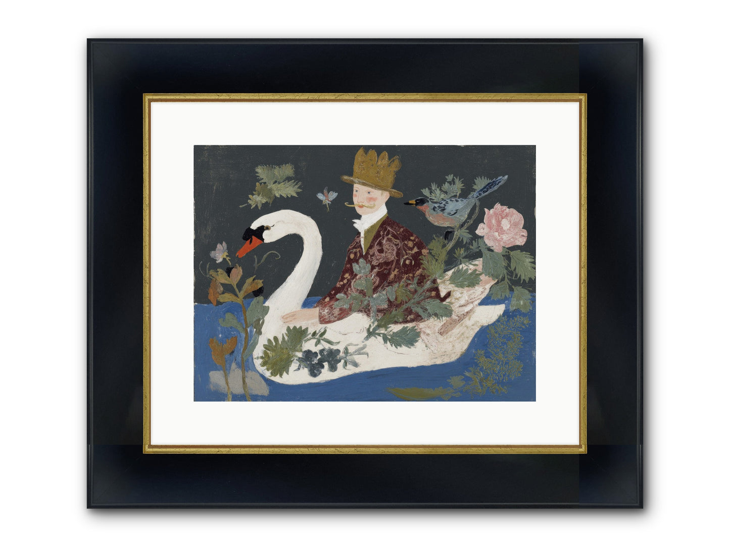 The Duke Who Sailed On Dreams Framed Print - Wide Black w/Gold 16x12