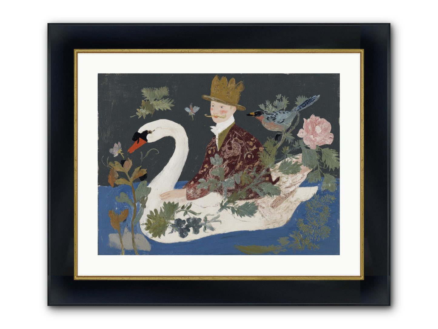 The Duke Who Sailed On Dreams Framed Print - Wide Black w/Gold 24x18