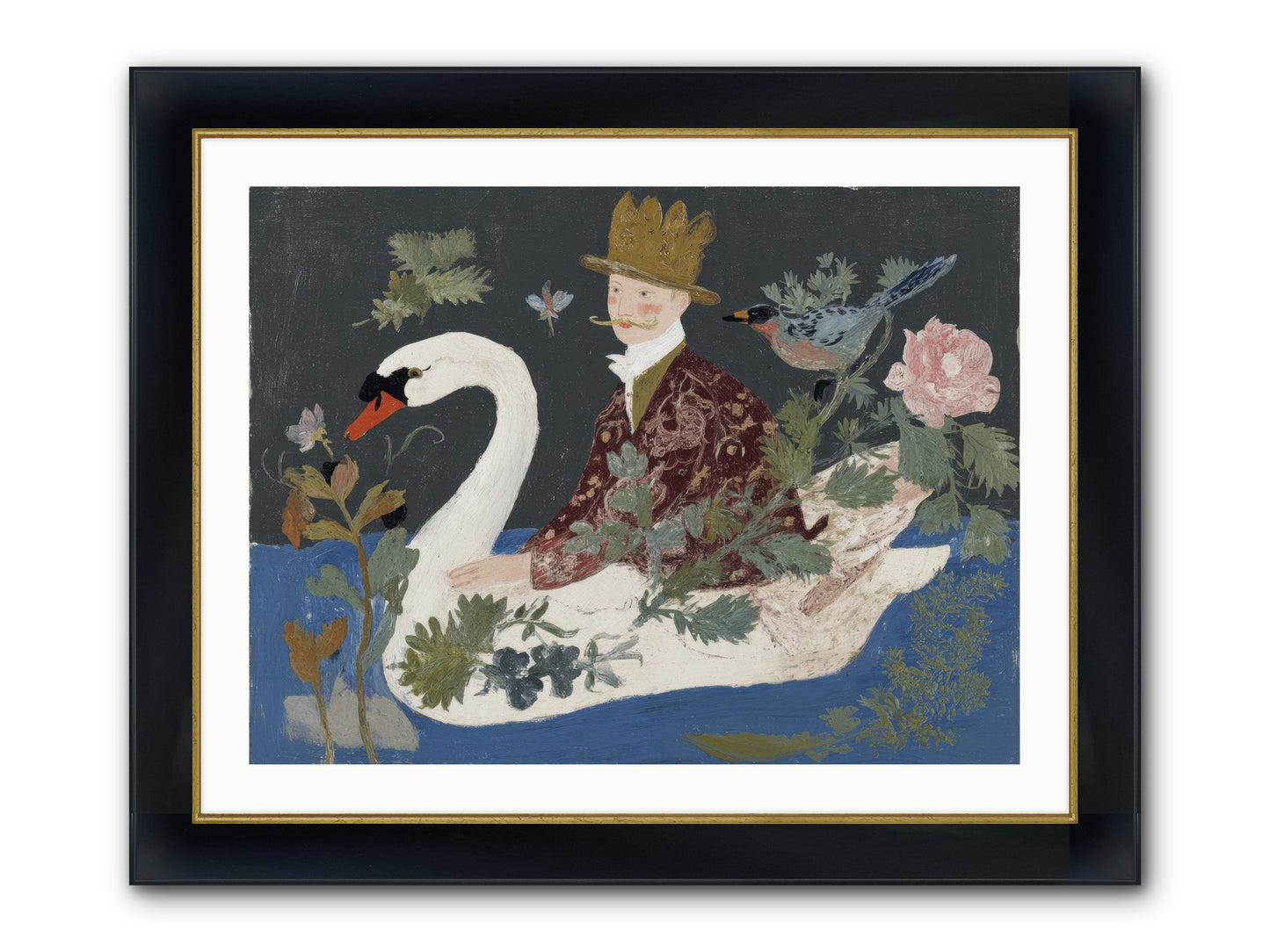 The Duke Who Sailed On Dreams Framed Print - Wide Black w/Gold 32x24