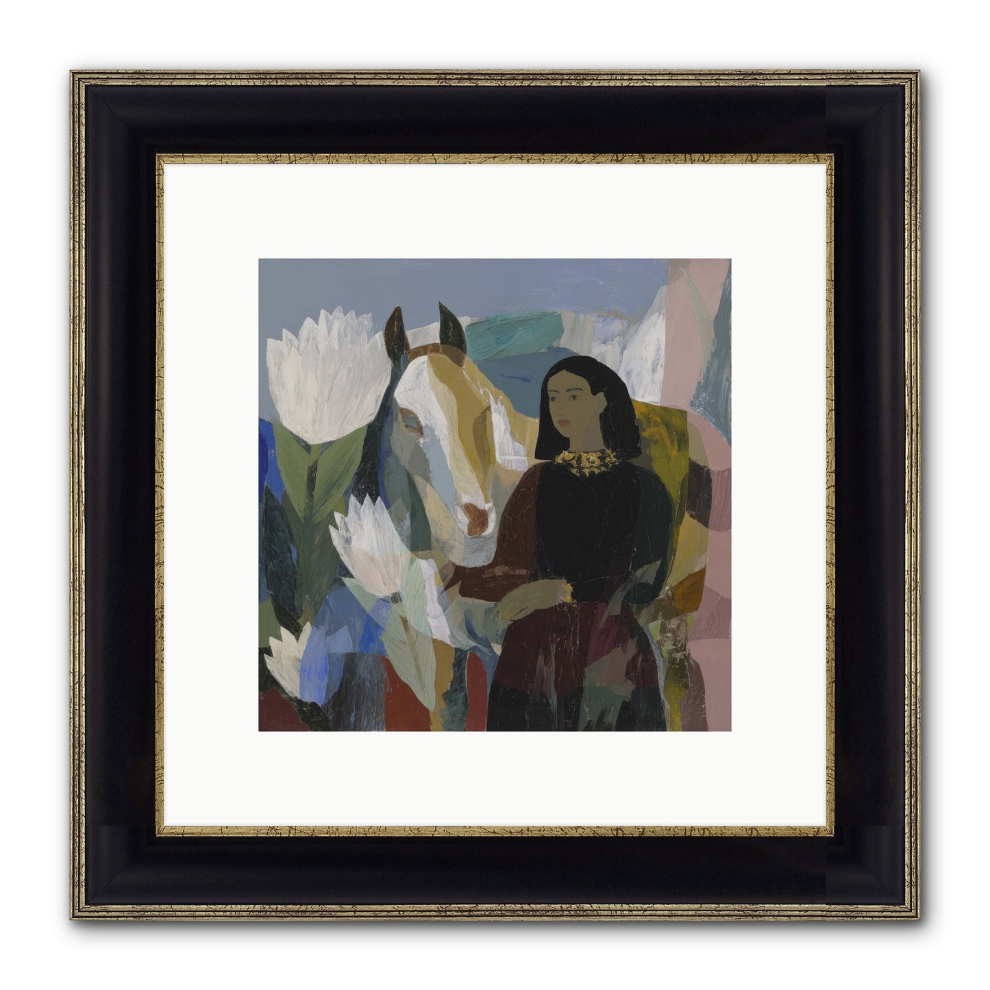 The Dusk We Share Framed Print - Black & Gold 10x10
