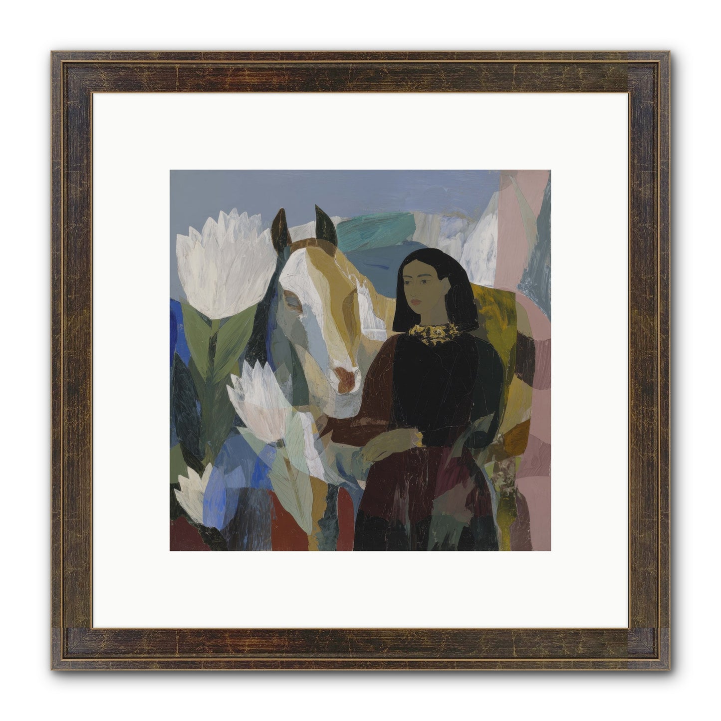 The Dusk We Share Framed Print - Slimwoods Black/Gold 10x10