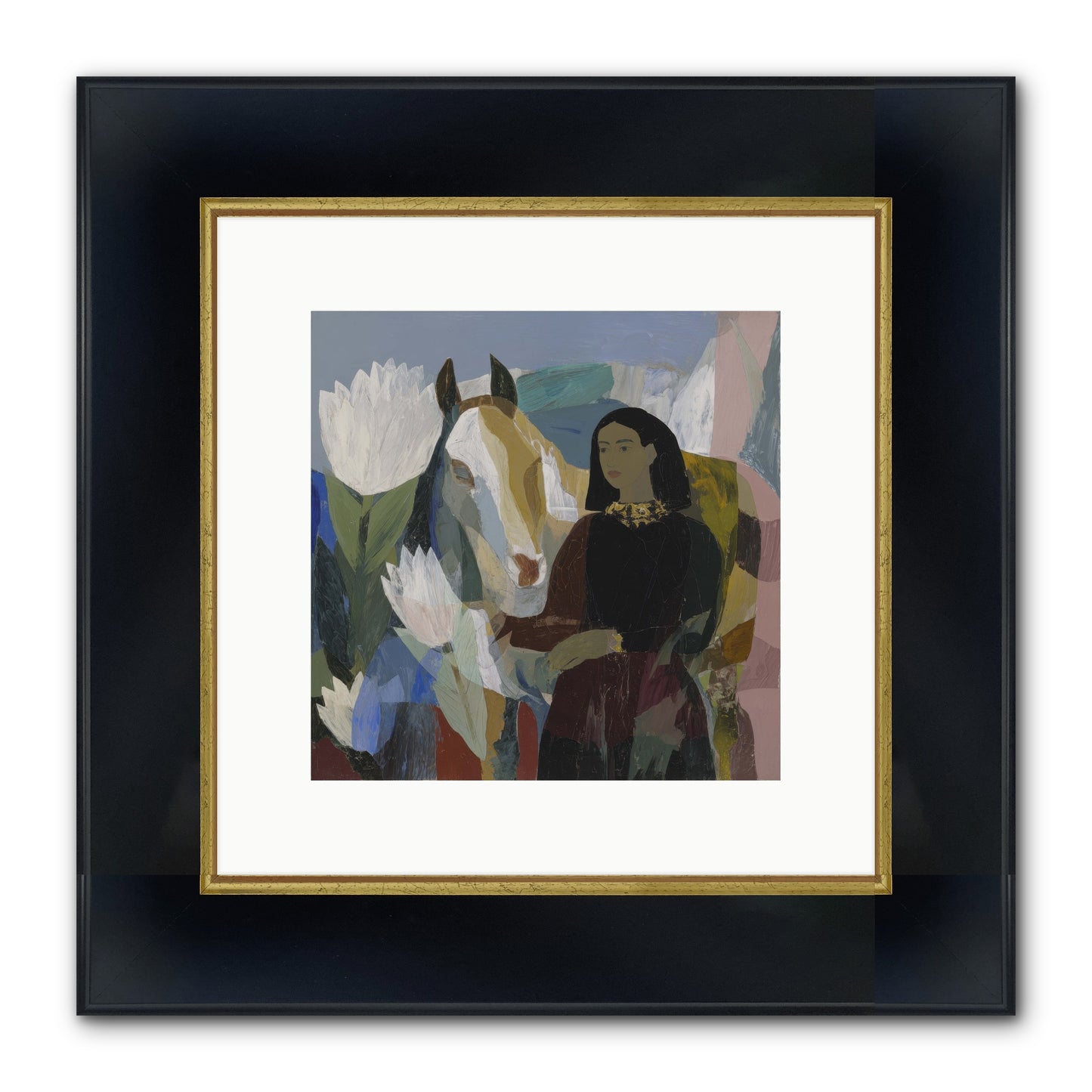 The Dusk We Share Framed Print - Wide Black w/Gold 10x10