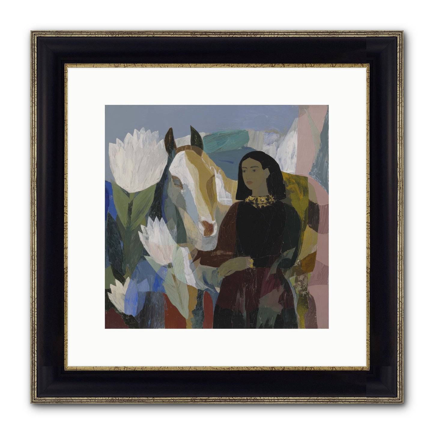 The Dusk We Share Framed Print - Black & Gold 12x12