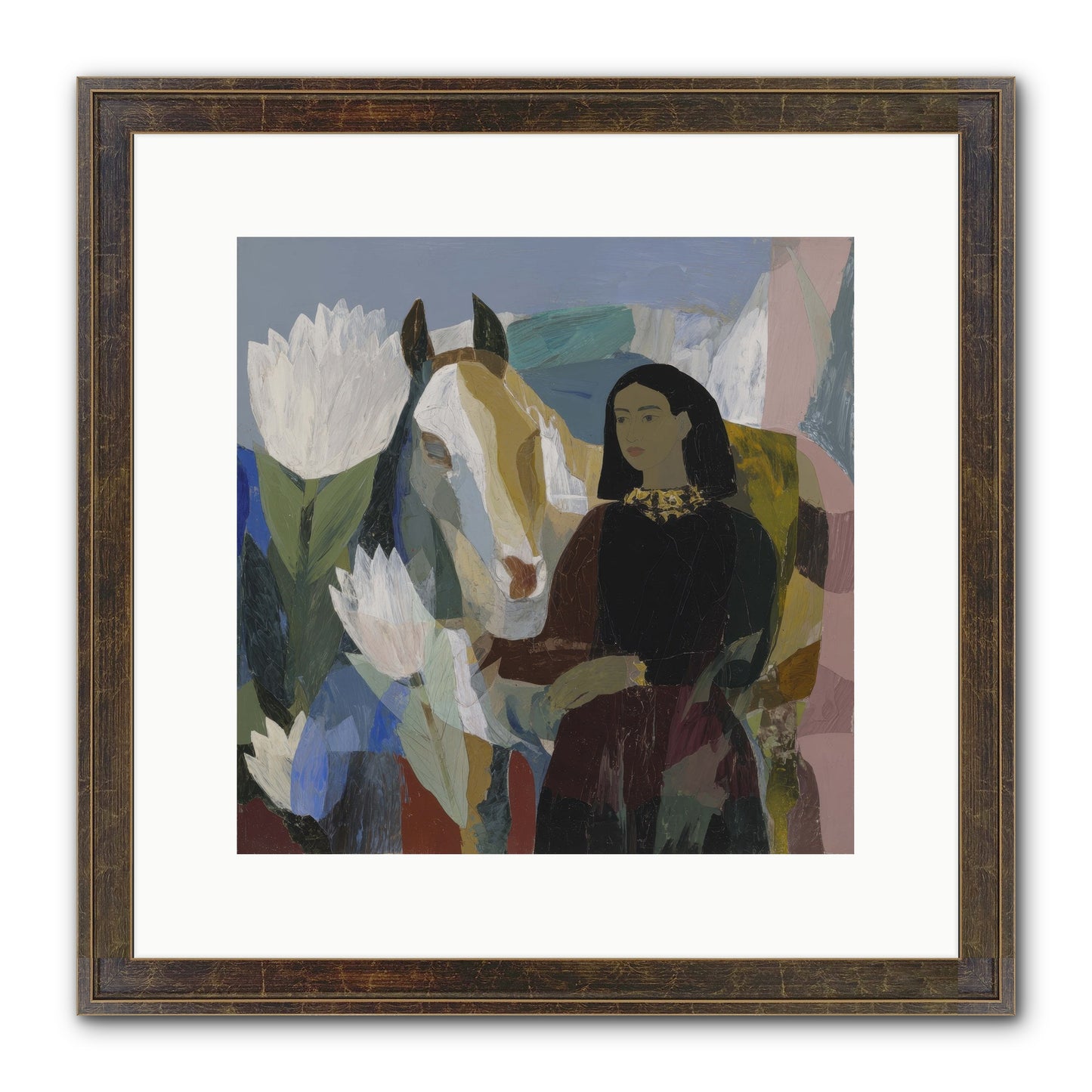 The Dusk We Share Framed Print - Slimwoods Black/Gold 12x12