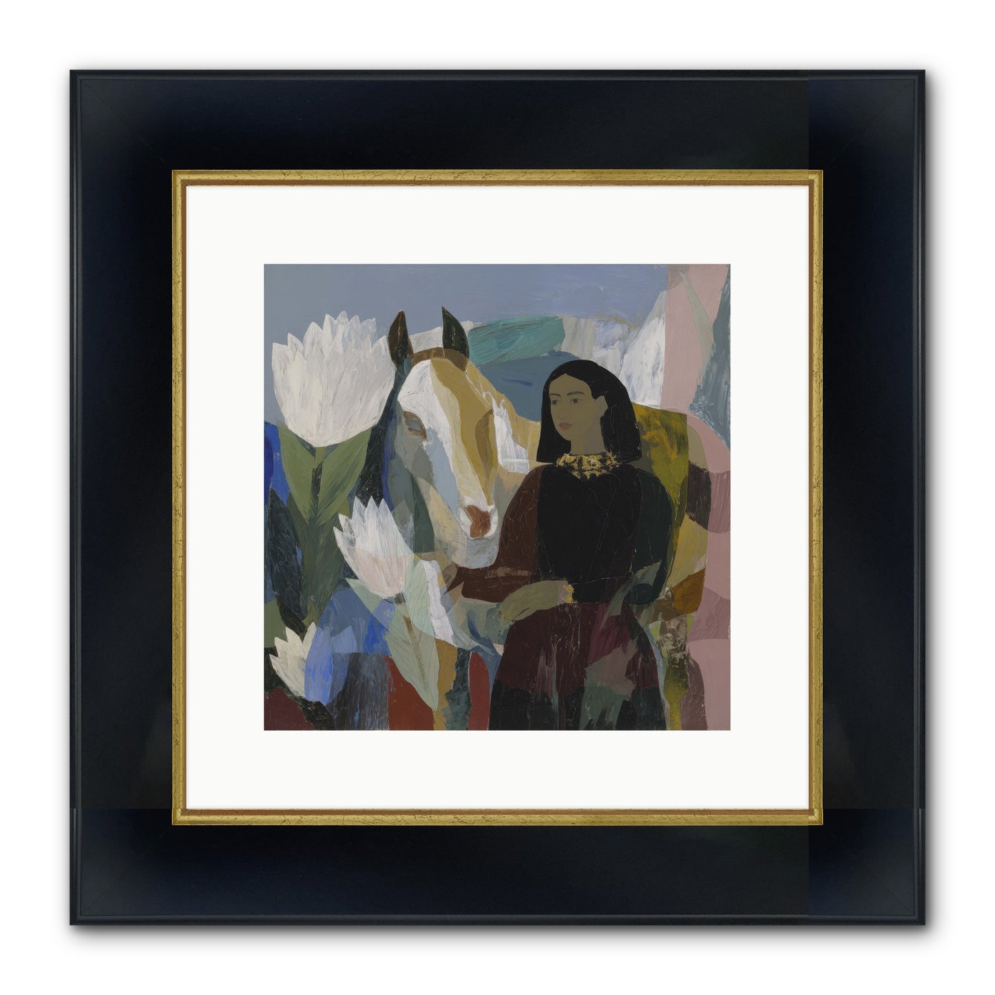 The Dusk We Share Framed Print - Wide Black w/Gold 12x12
