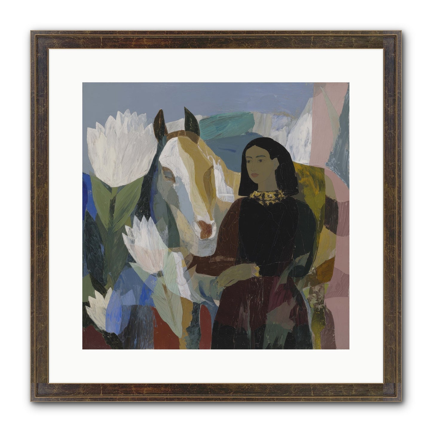The Dusk We Share Framed Print - Slimwoods Black/Gold 16x16