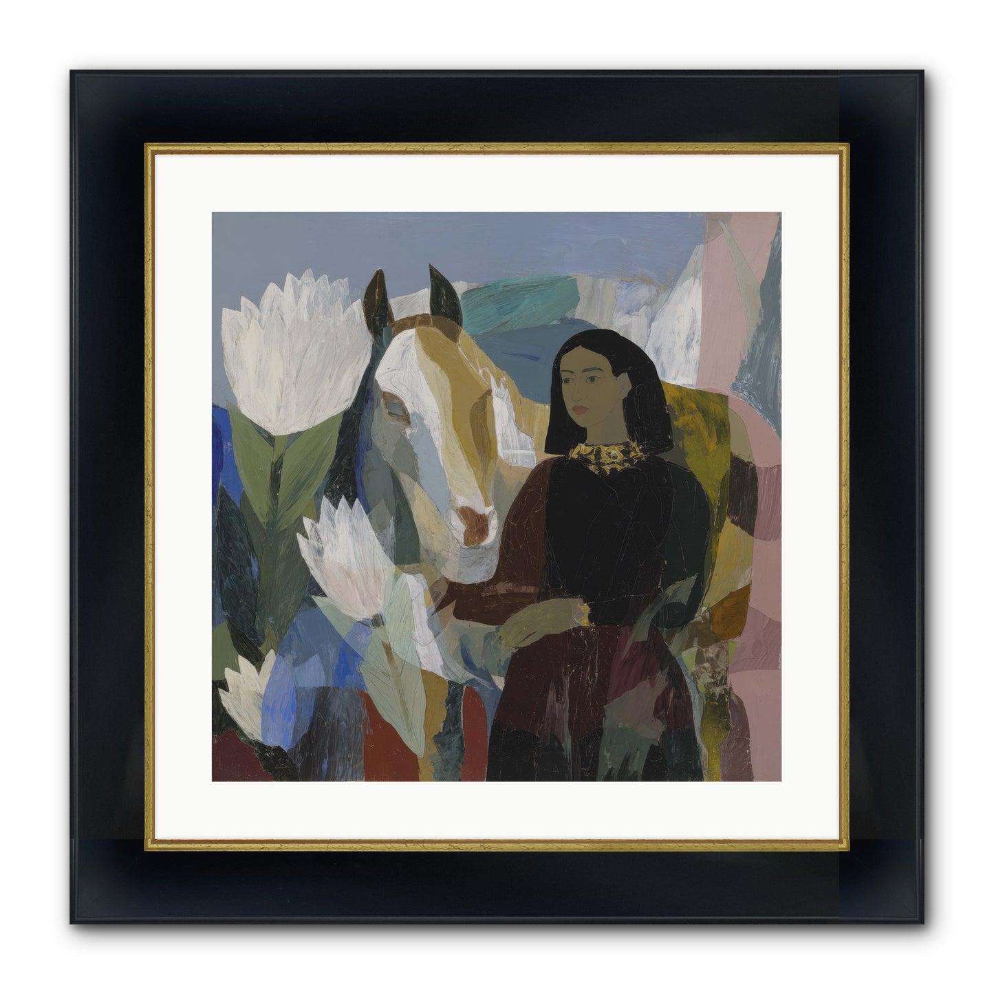 The Dusk We Share Framed Print - Wide Black w/Gold 20x20