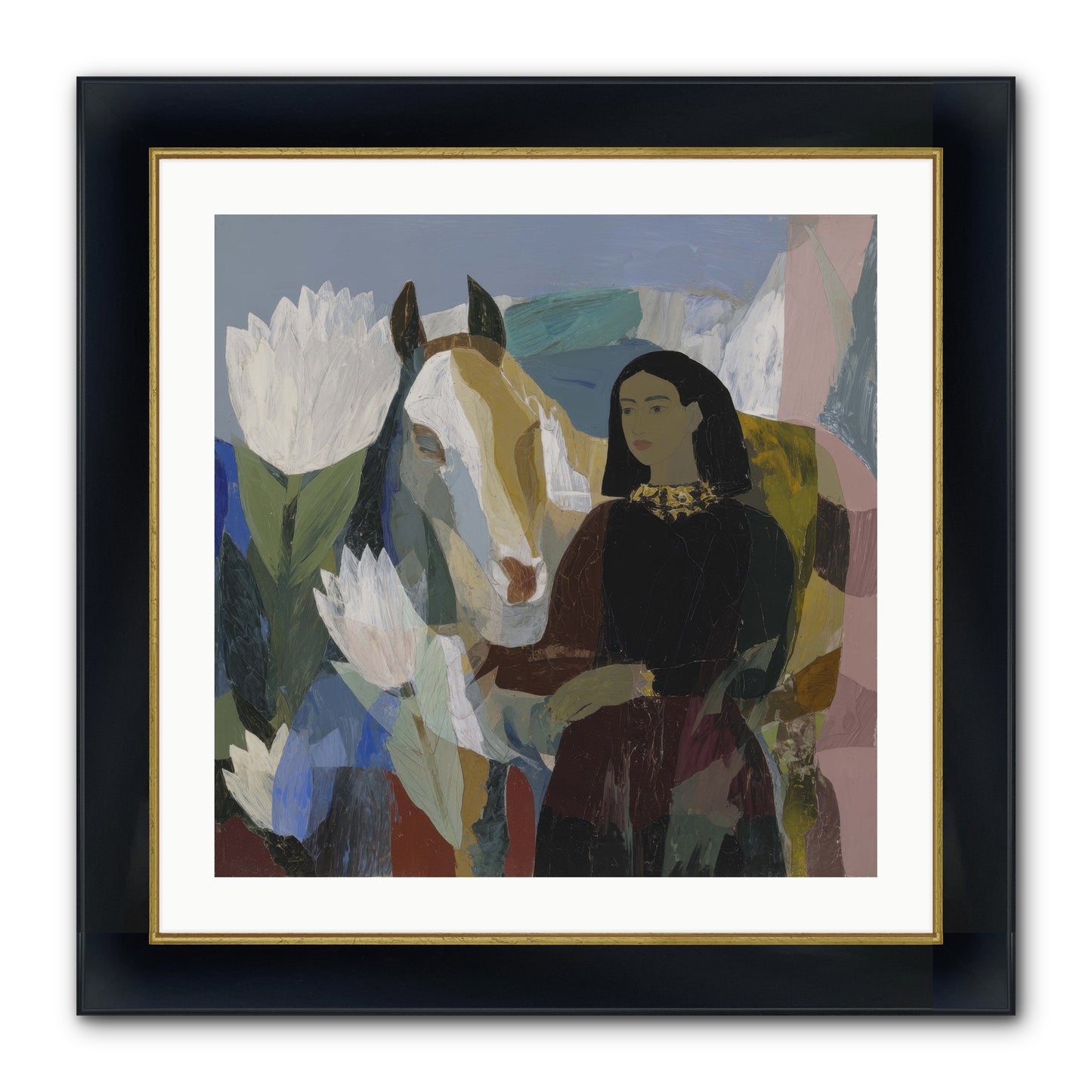 The Dusk We Share Framed Print - Wide Black w/Gold 24x24