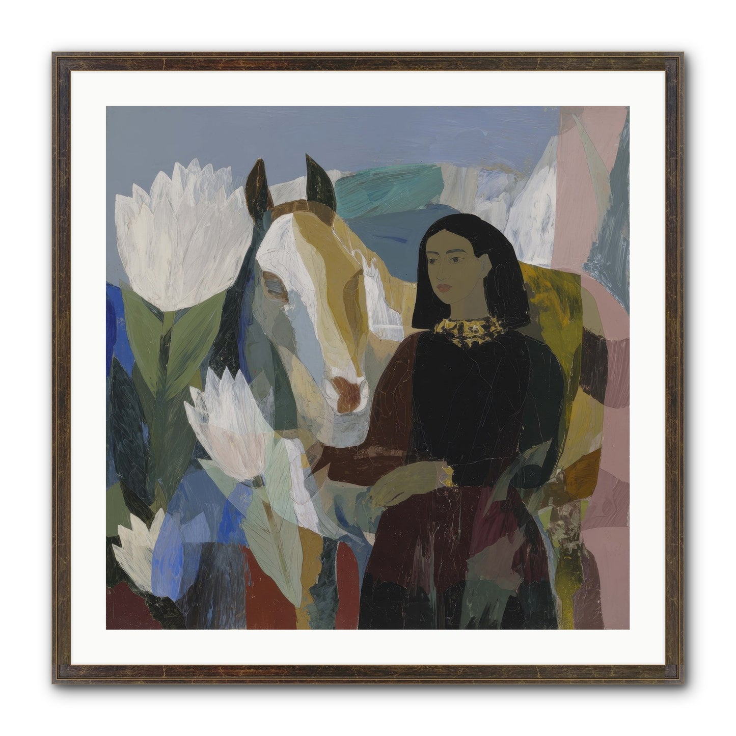 The Dusk We Share Framed Print - Slimwoods Black/Gold 30x30