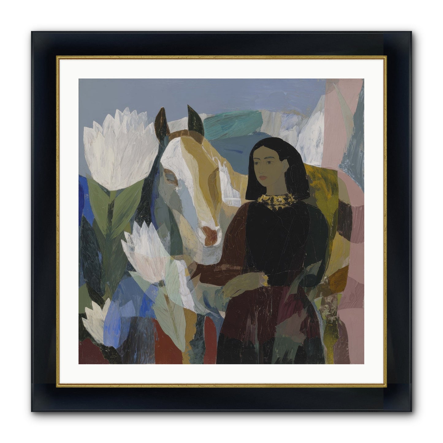 The Dusk We Share Framed Print - Wide Black w/Gold 30x30