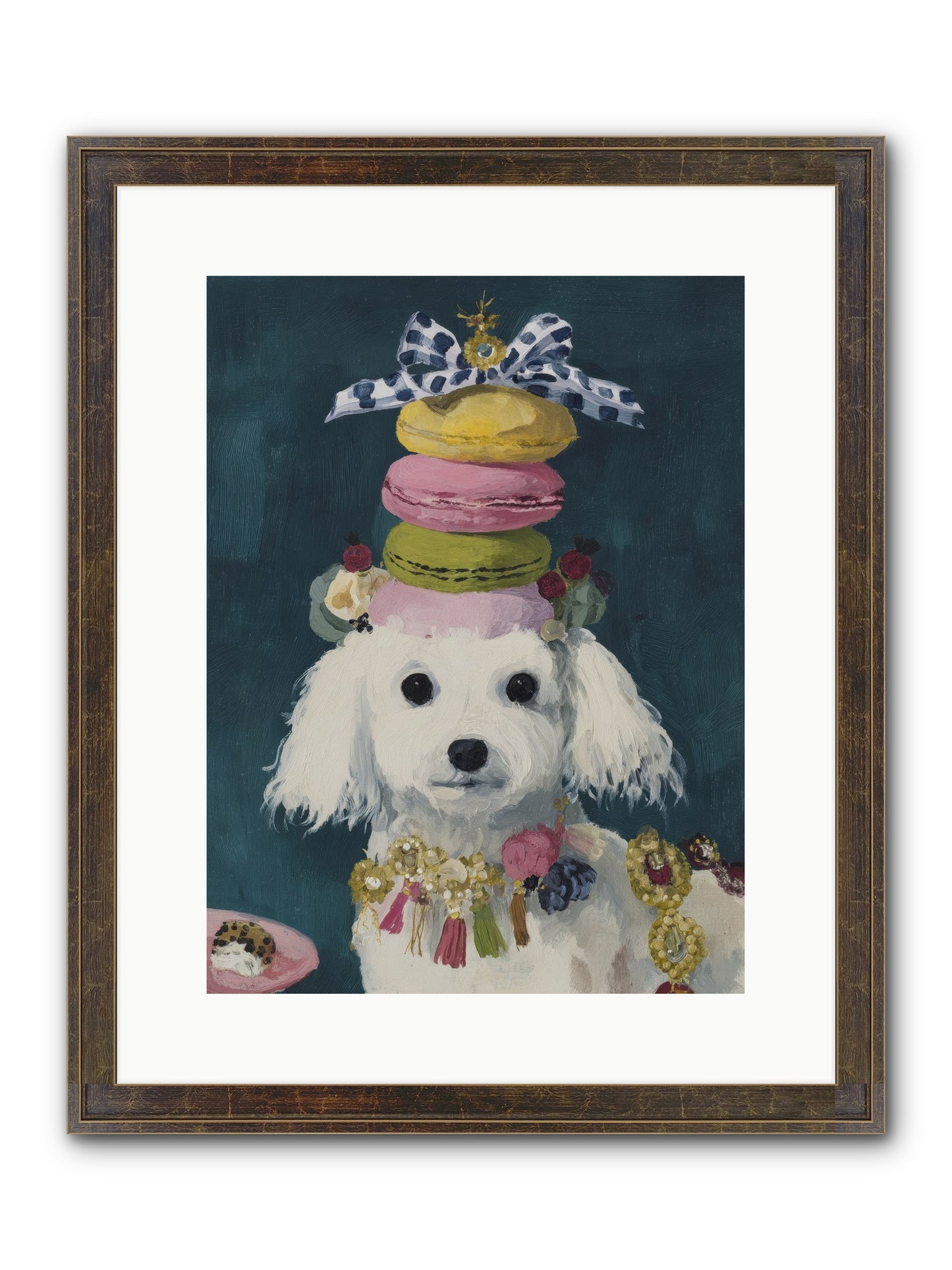 The Earl Of Macarons Framed Print - Slimwoods Black/Gold 12x16