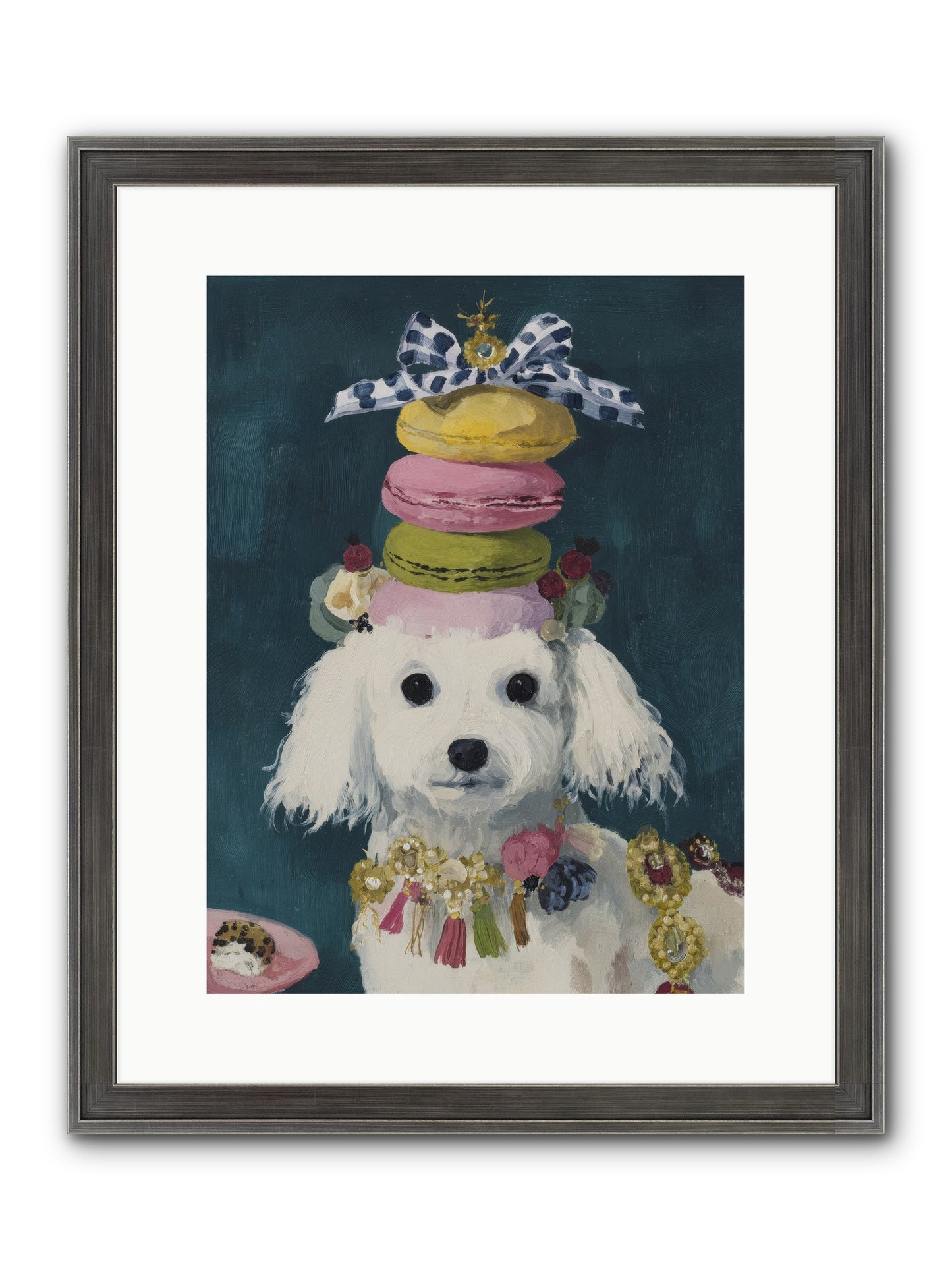 The Earl Of Macarons Framed Print - Slimwoods Black/Silver 12x16