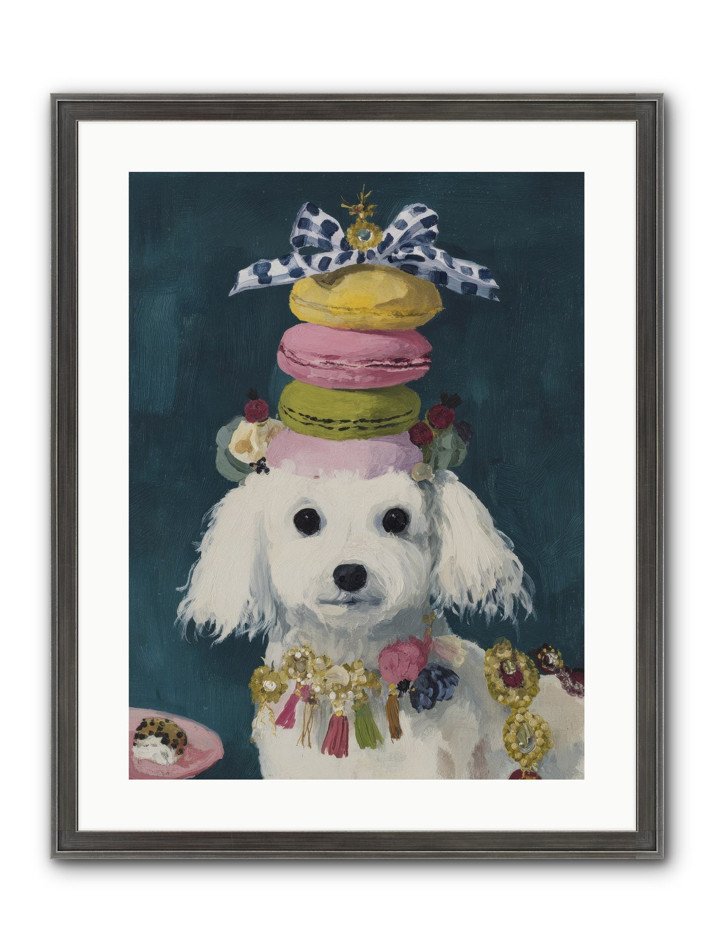 The Earl Of Macarons Framed Print - Slimwoods Black/Silver 18x24