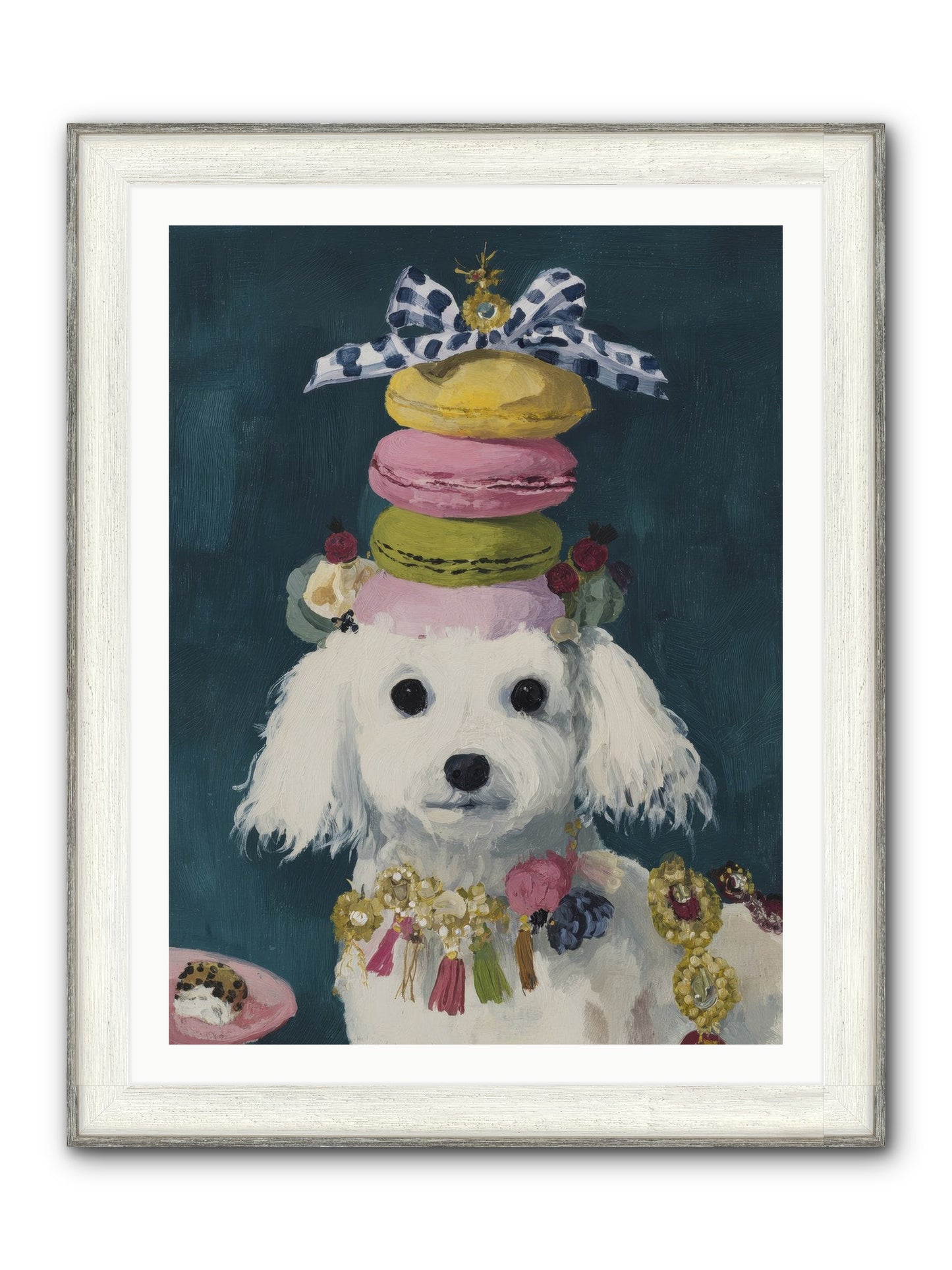 The Earl Of Macarons Framed Print - Driftwood White 30x40