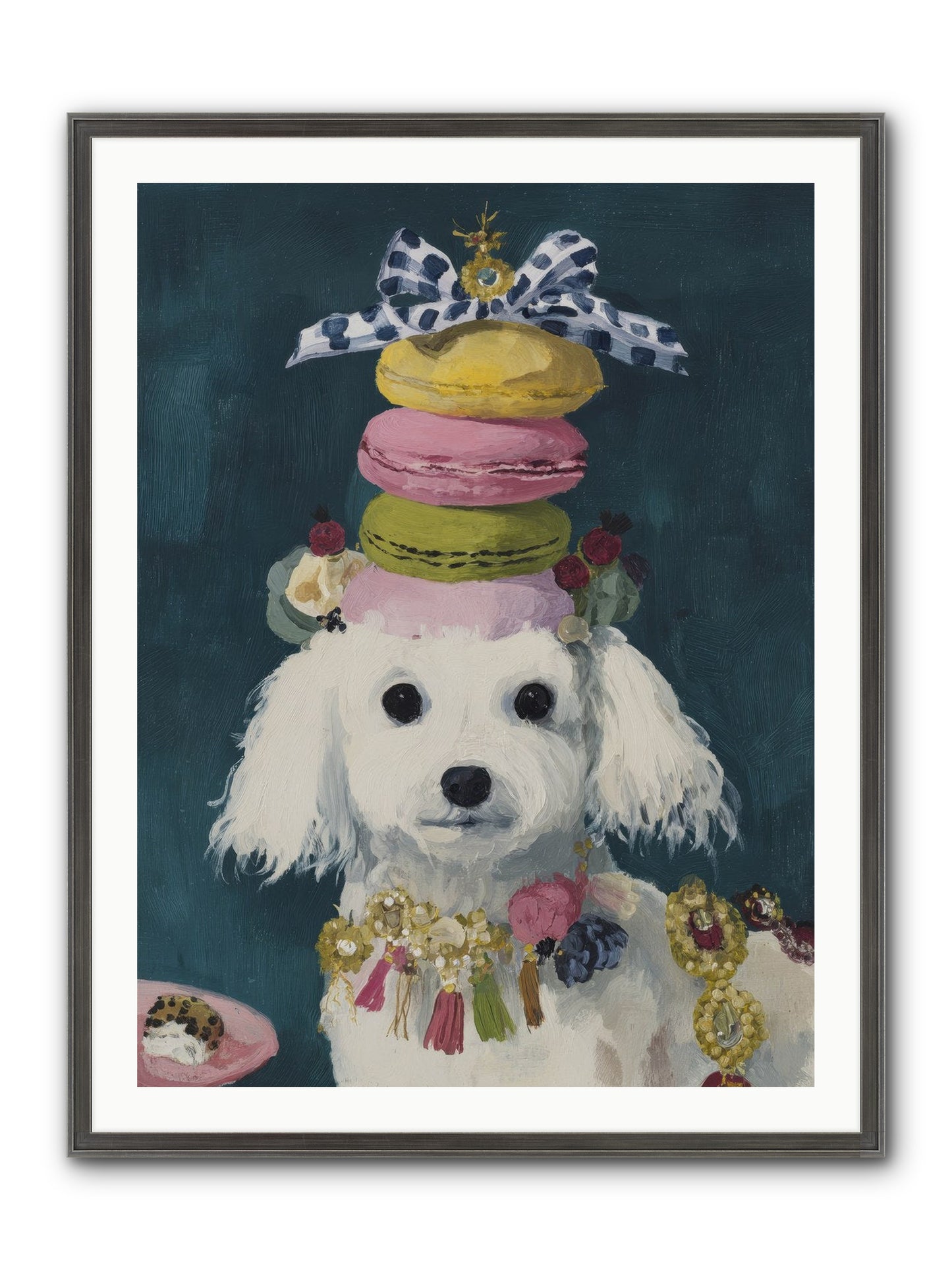 The Earl Of Macarons Framed Print - Slimwoods Black/Silver 30x40