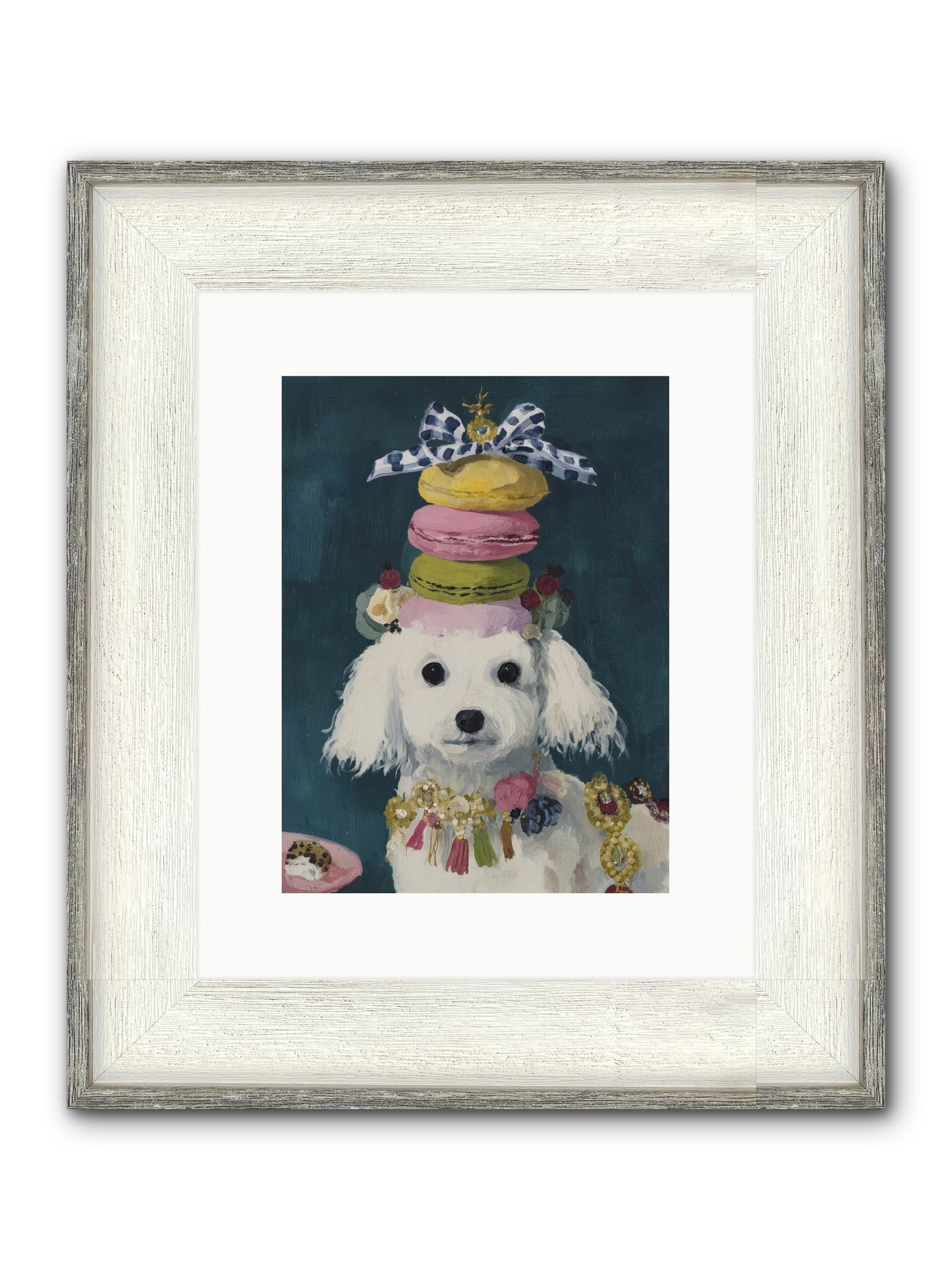 The Earl Of Macarons Framed Print - Driftwood White 9x12