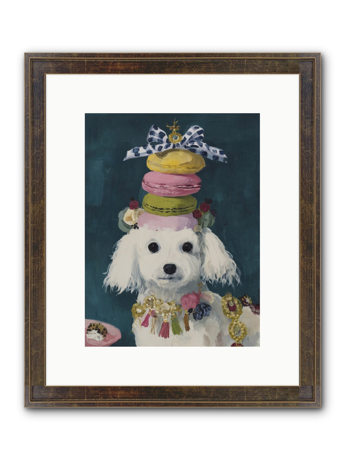 The Earl Of Macarons Framed Print - Slimwoods Black/Gold 9x12